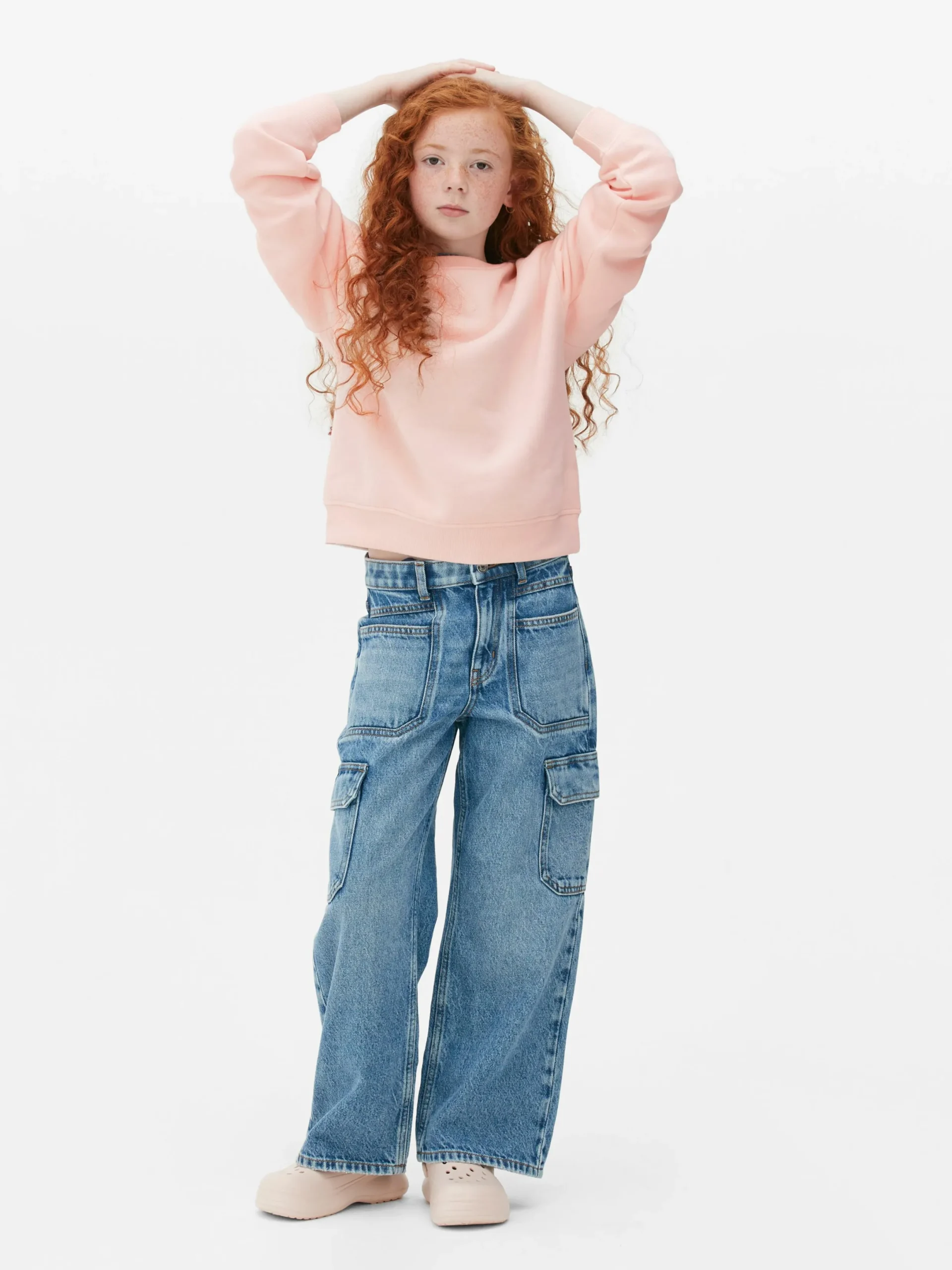 Sweats À Capuche Et Sweat-Shirts|Primark Sweat-shirt à Col Ras-du-cou Rose