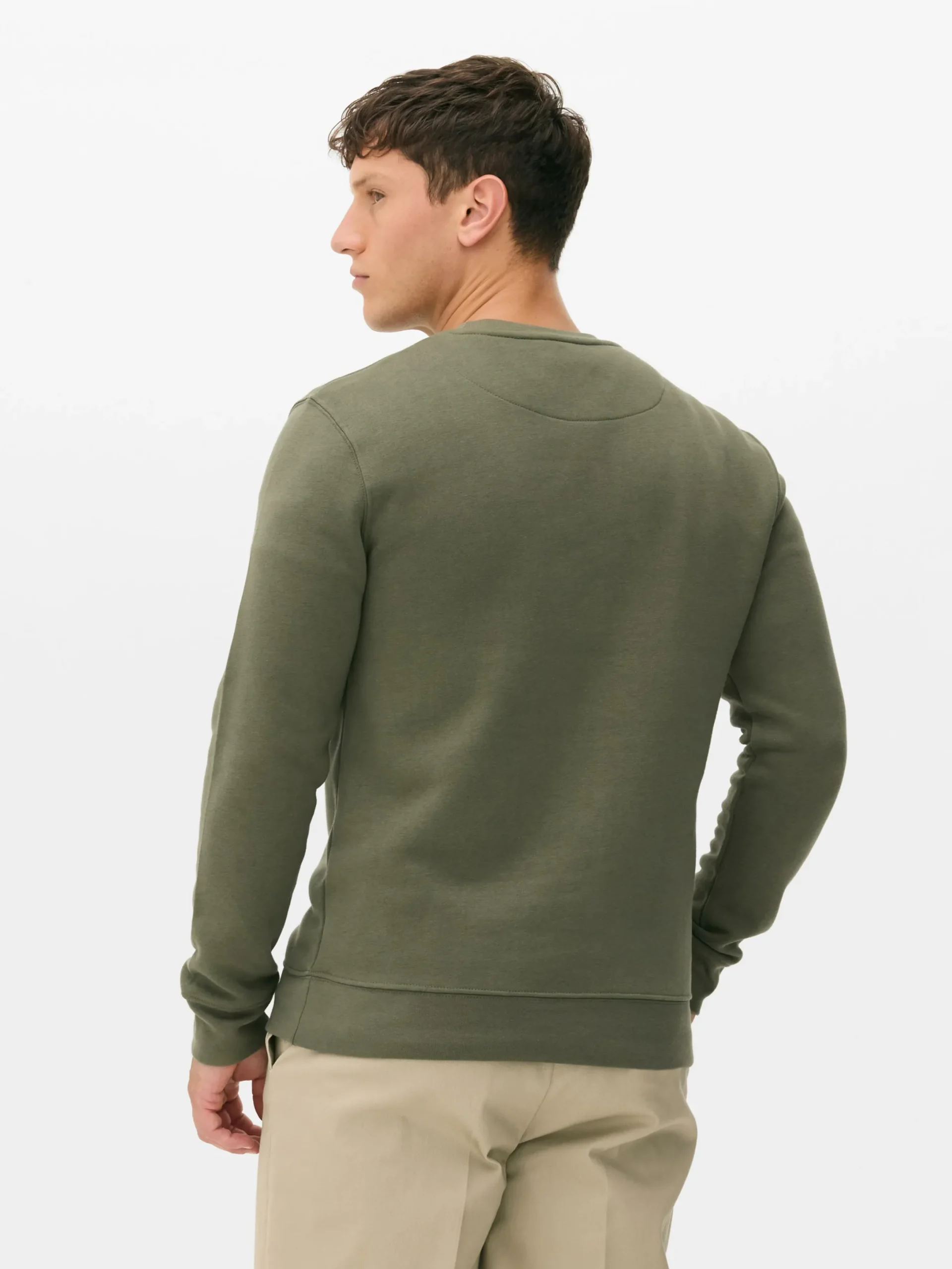 Sweats À Capuche Et Sweat-Shirts|Primark Sweat-shirt à Col Ras-du-cou Kaki