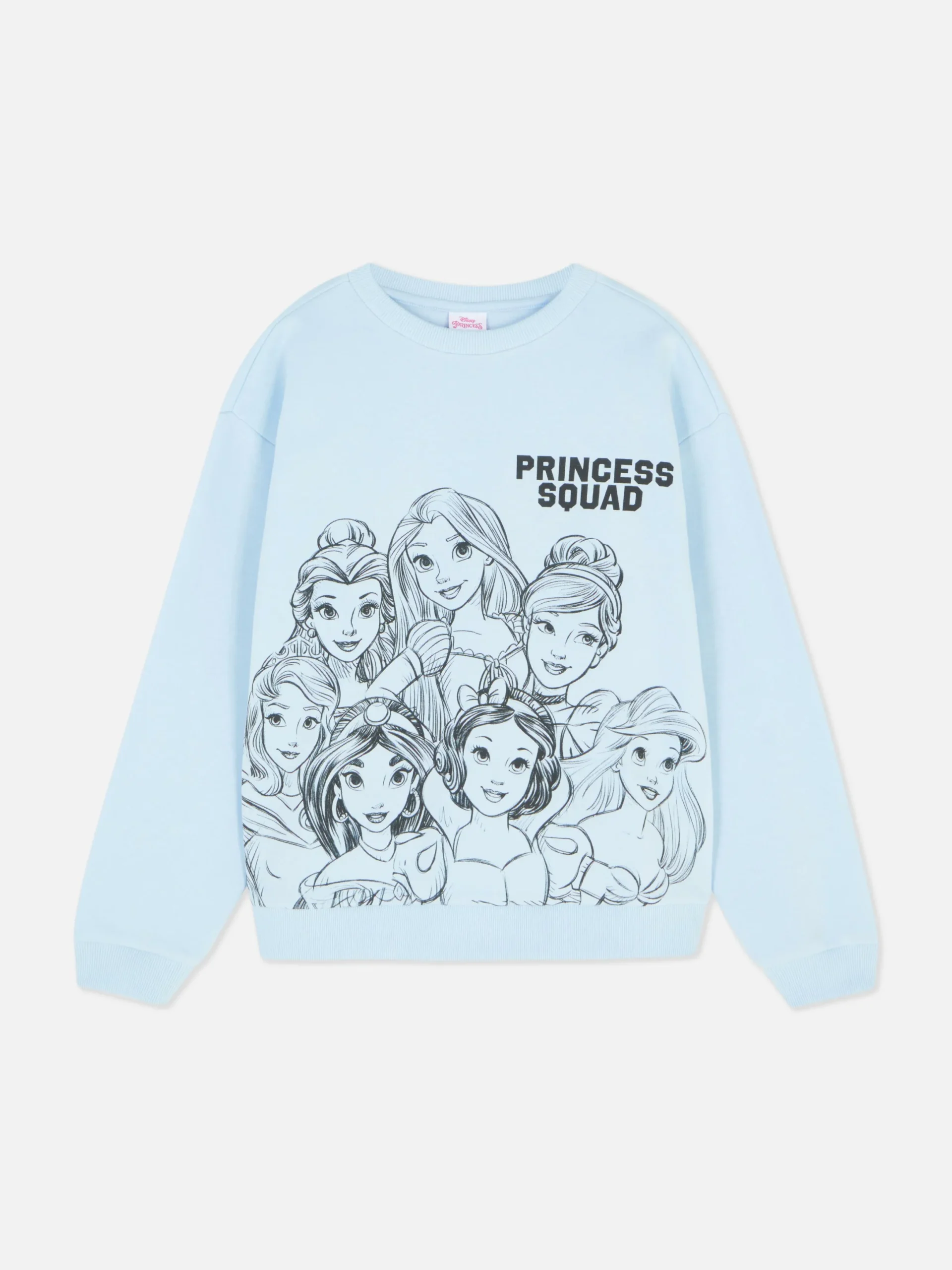 Sweats À Capuche Et Sweat-Shirts|Primark Sweat-shirt à Col Ras-du-cou Disney Princesses Bleu clair