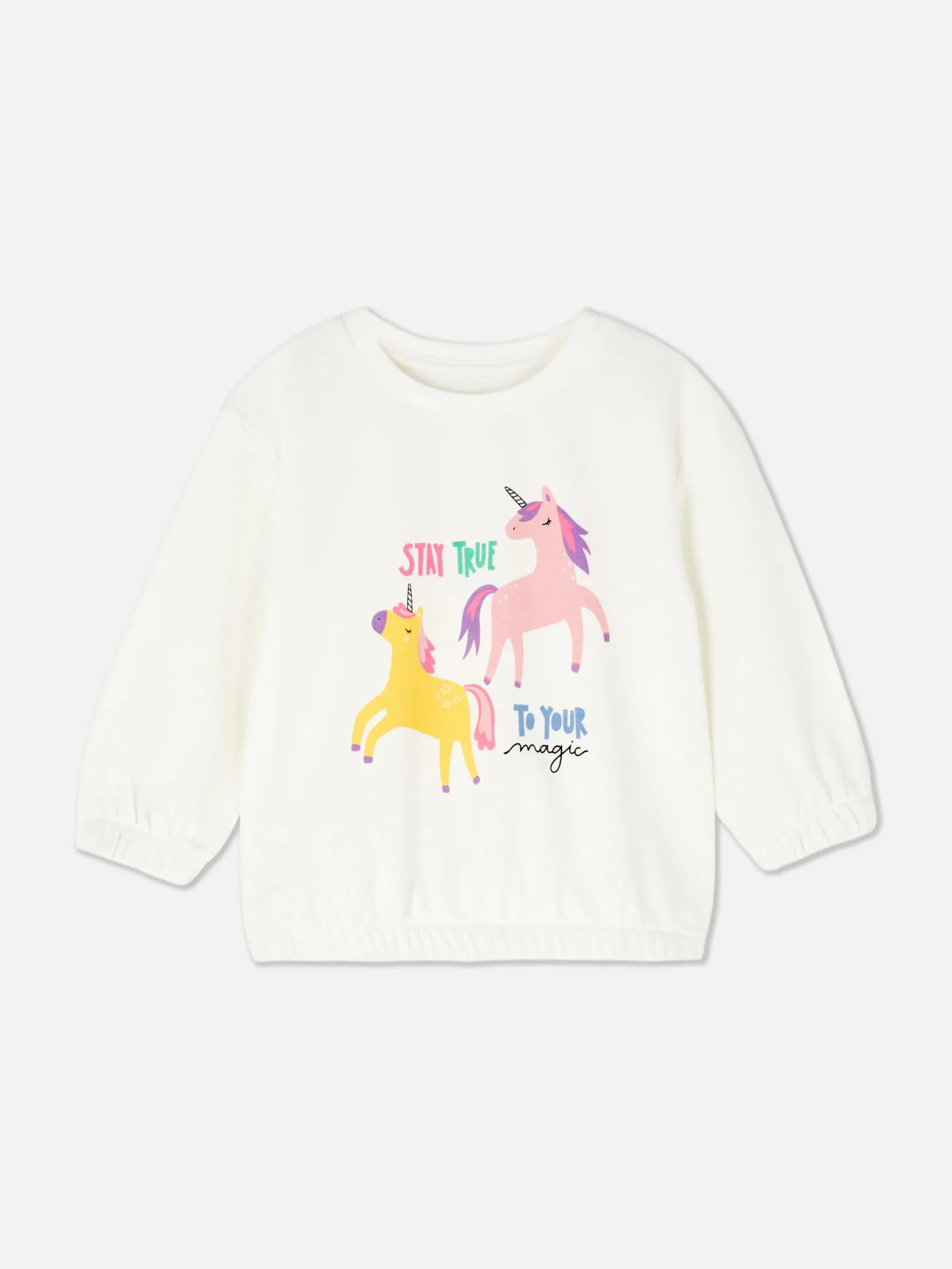 Pulls Et Gilets|Primark Sweat-shirt à Col Ras-du-cou à Coordonner Blanc