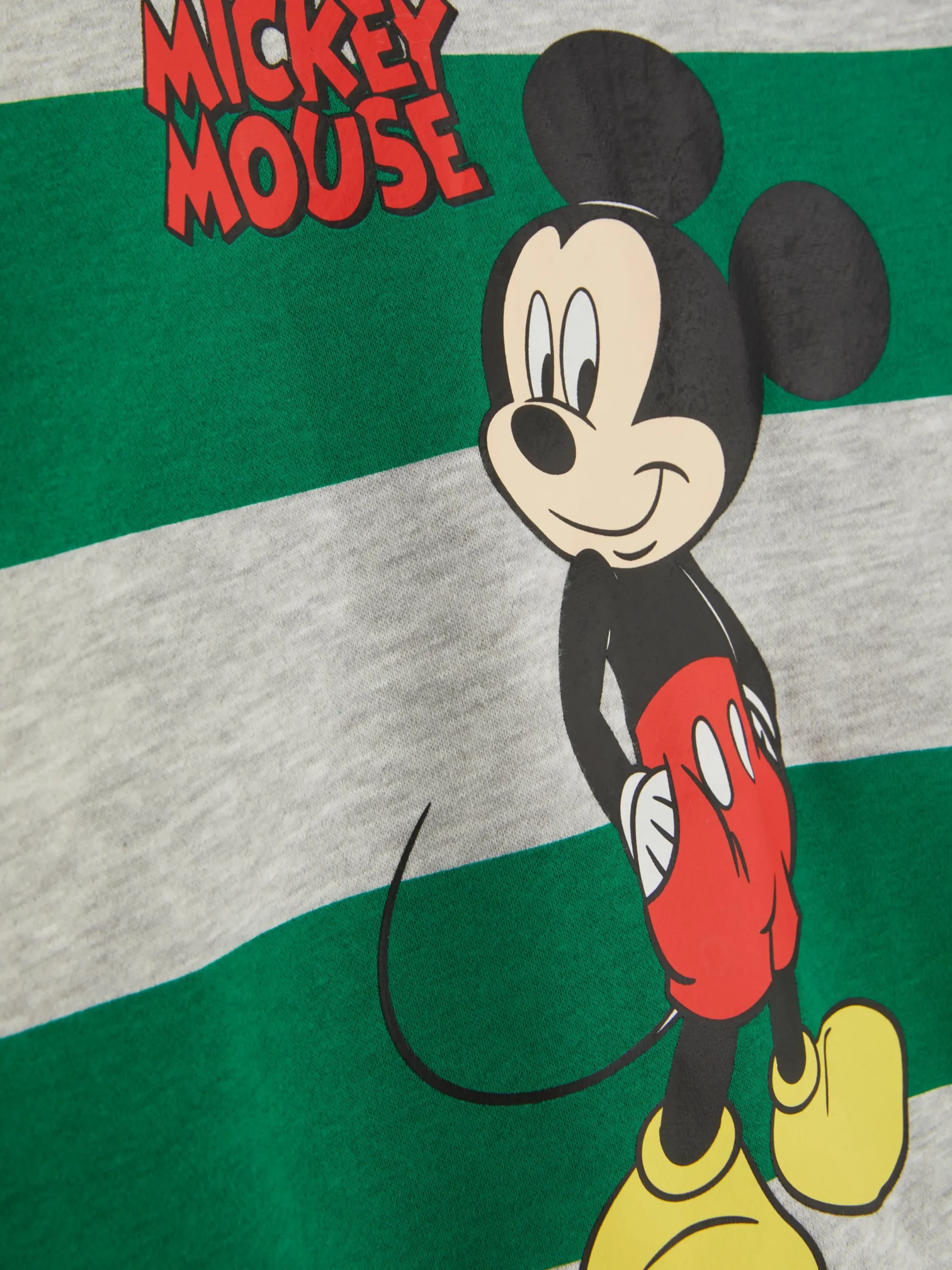 Sweats À Capuche Et Sweat-Shirts|Primark Sweat-shirt à Col Ras-du-cou Et Rayures Disney Mickey Mouse Vert
