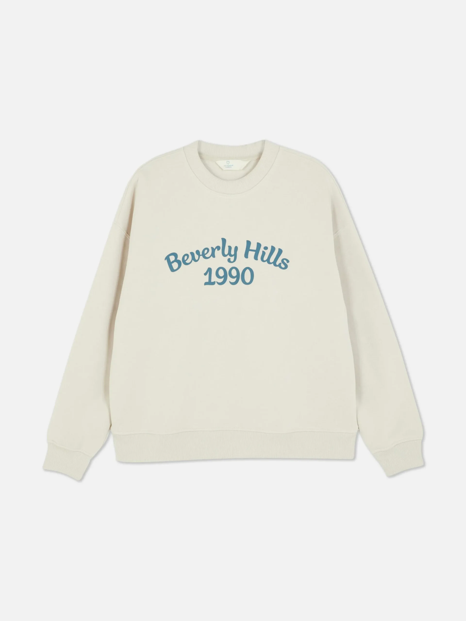 Sweats À Capuche Et Sweat-Shirts|Primark Sweat-shirt à Col Ras-du-cou Avec Message Crème