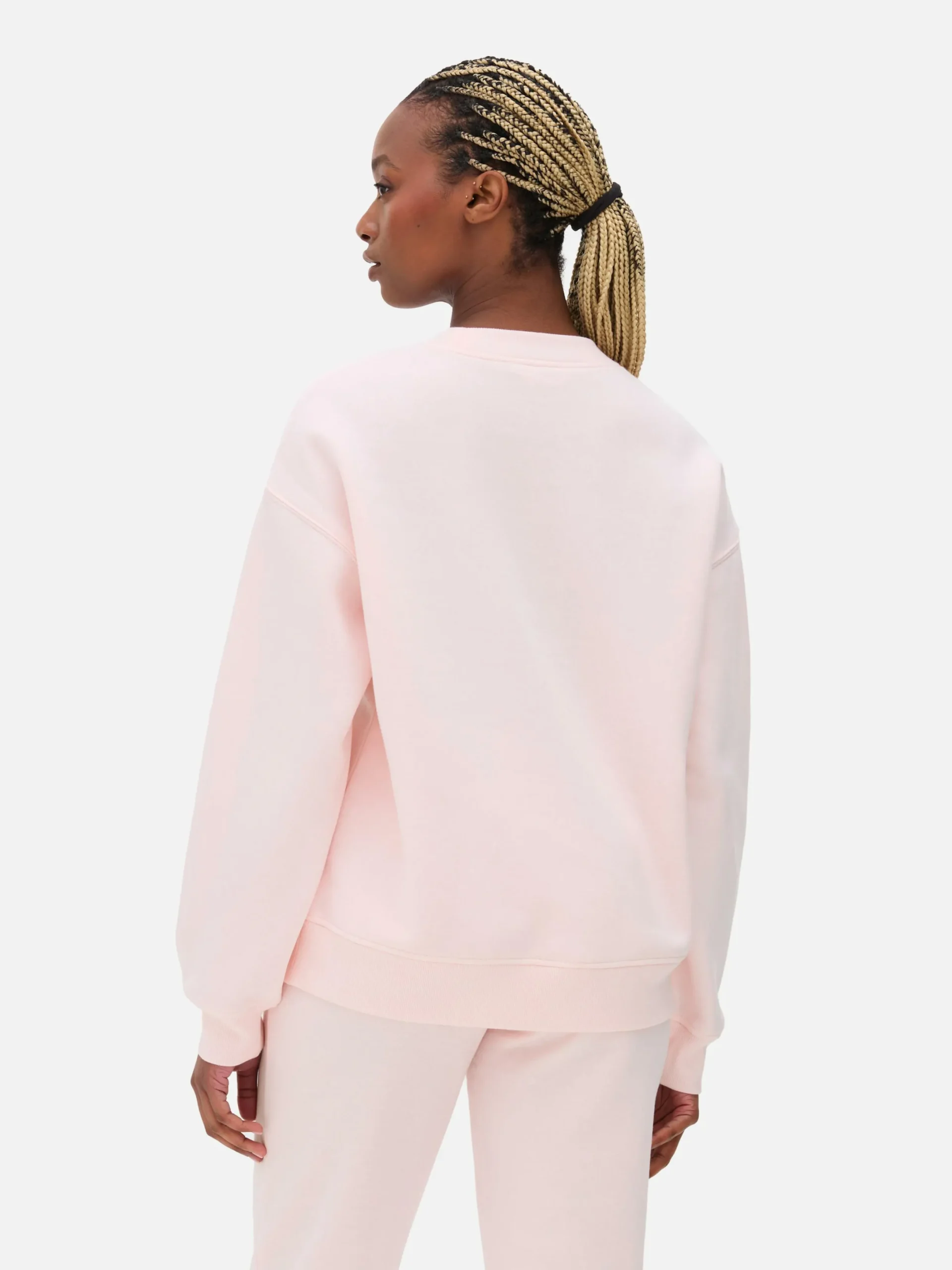 Sweats À Capuche Et Sweat-Shirts|Primark Sweat-shirt à Col Ras-du-cou Avec Message Rose