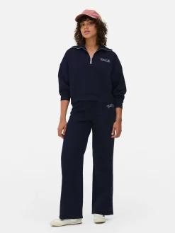 Sweats À Capuche Et Sweat-Shirts|Primark Sweat-shirt à Col Zippé à Coordonner Yale Bleu marine