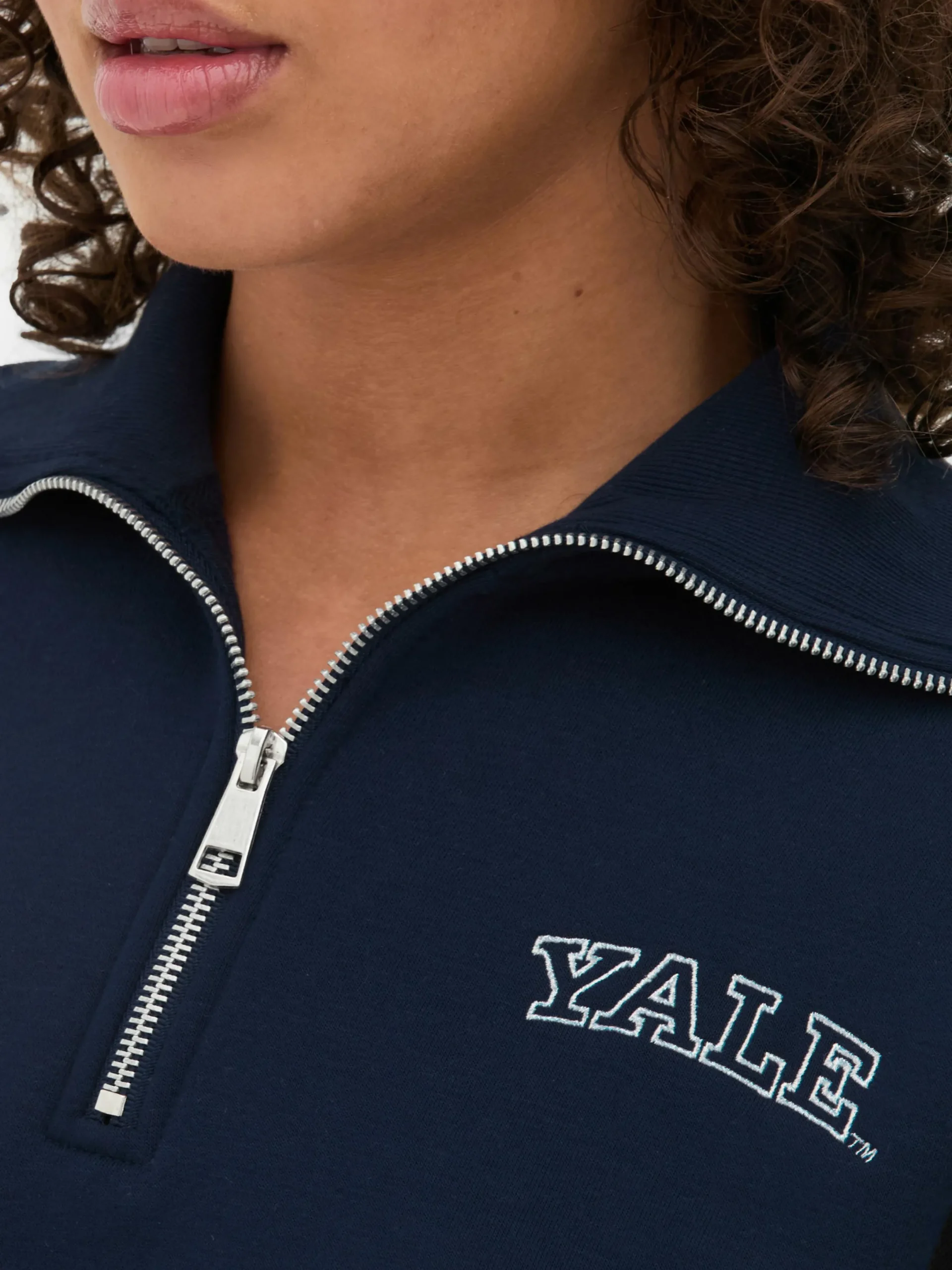 Sweats À Capuche Et Sweat-Shirts|Primark Sweat-shirt à Col Zippé à Coordonner Yale Bleu marine