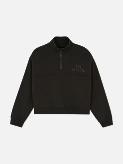 Vêtements De Sport|Primark Sweat-shirt à Col Zippé Kappa X Noir