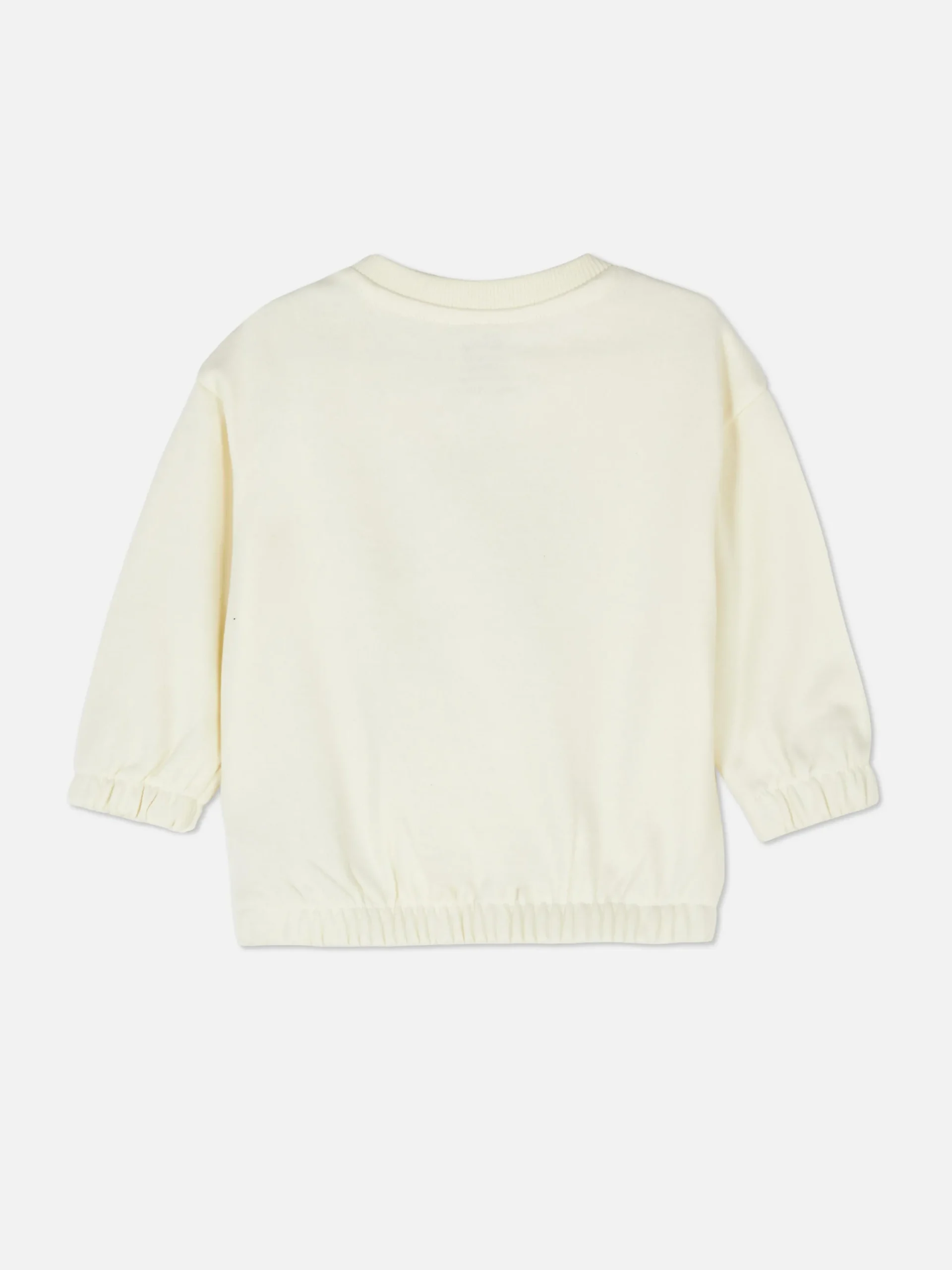 Pulls Et Gilets|Primark Sweat-shirt à Ourlet élastique Disney Mickey Mouse Écru