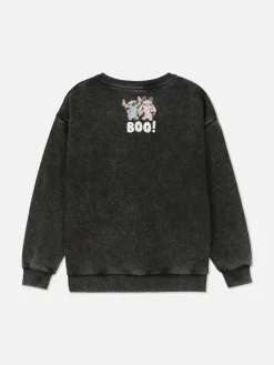 Tout Halloween|Sweats À Capuche Et Sweat-Shirts|Primark Sweat-shirt Délavé à L'acide Disney Lilo & Stitch Anthracite