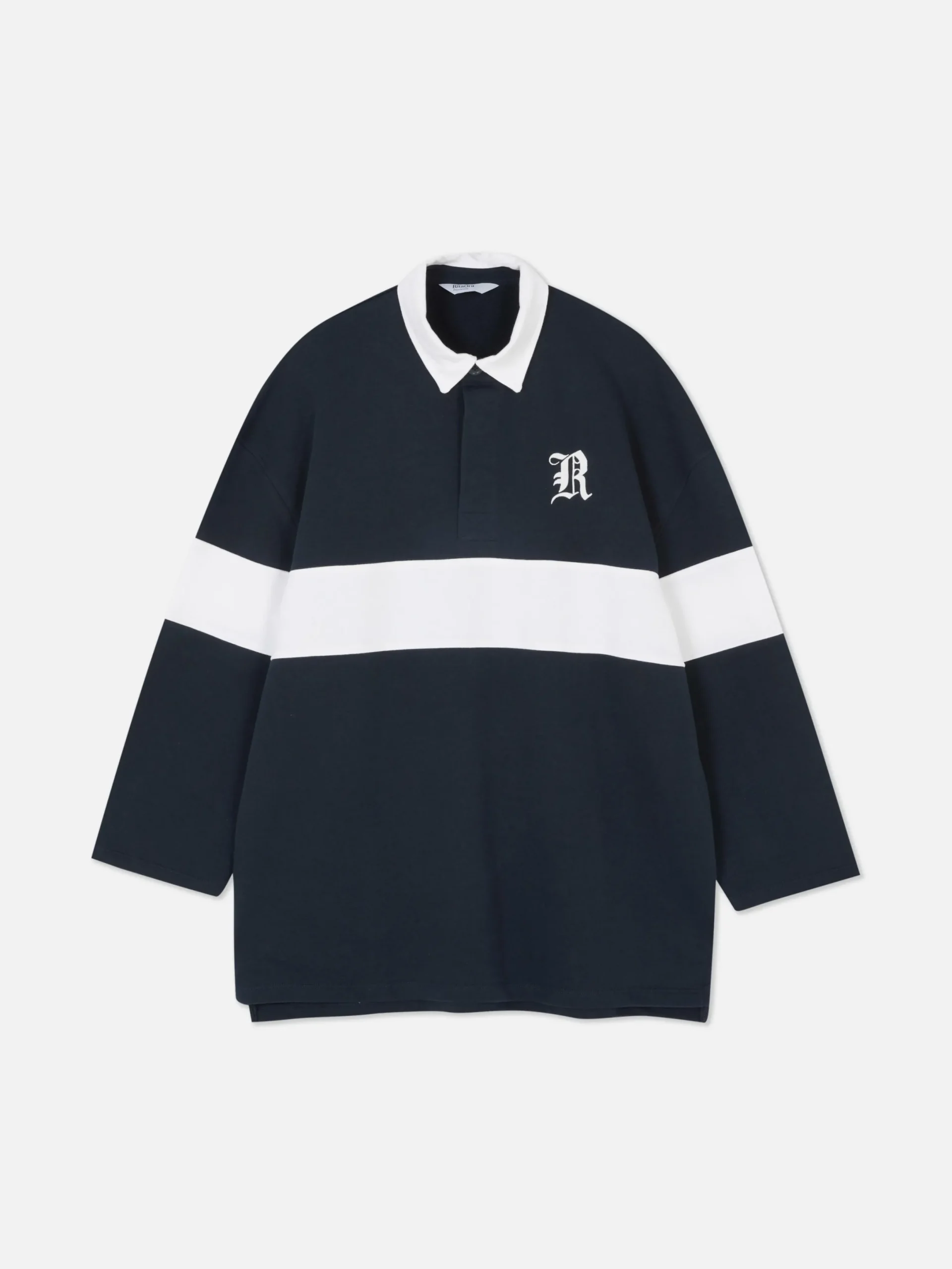 Hauts Et T-Shirts|Primark Sweat-shirt Façon Polo Oversize Rita Ora Bleu marine