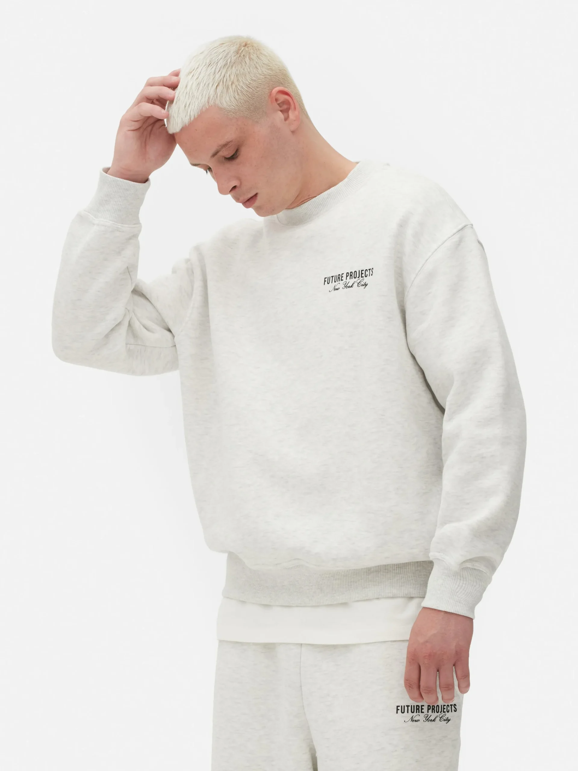 Sweats À Capuche Et Sweat-Shirts|Primark Sweat-shirt Future Projects New York City Gris chiné