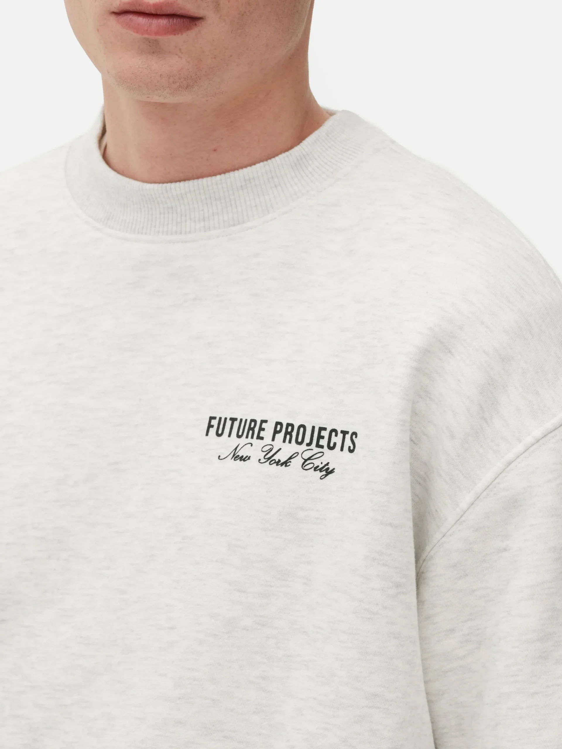 Sweats À Capuche Et Sweat-Shirts|Primark Sweat-shirt Future Projects New York City Gris chiné