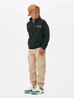 Sweats À Capuche Et Sweat-Shirts|Primark Sweat-shirt Graphique à Col Cheminée Noir