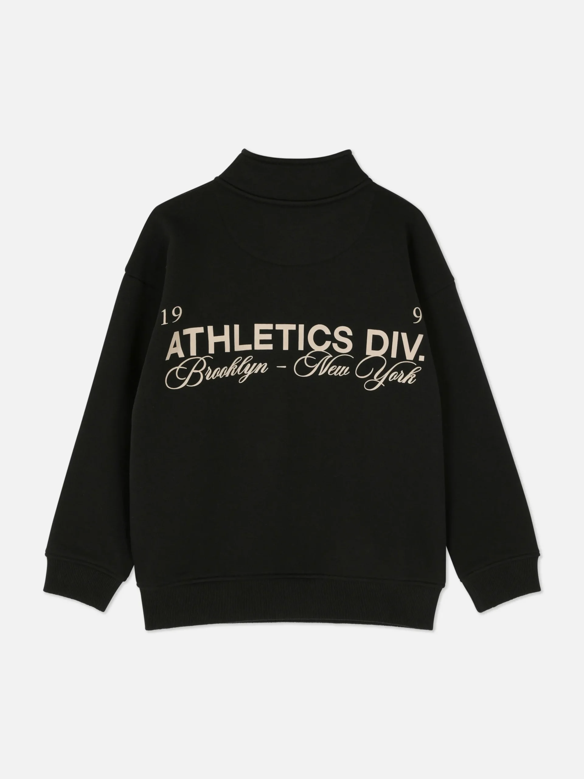 Sweats À Capuche Et Sweat-Shirts|Primark Sweat-shirt Graphique à Col Cheminée Noir