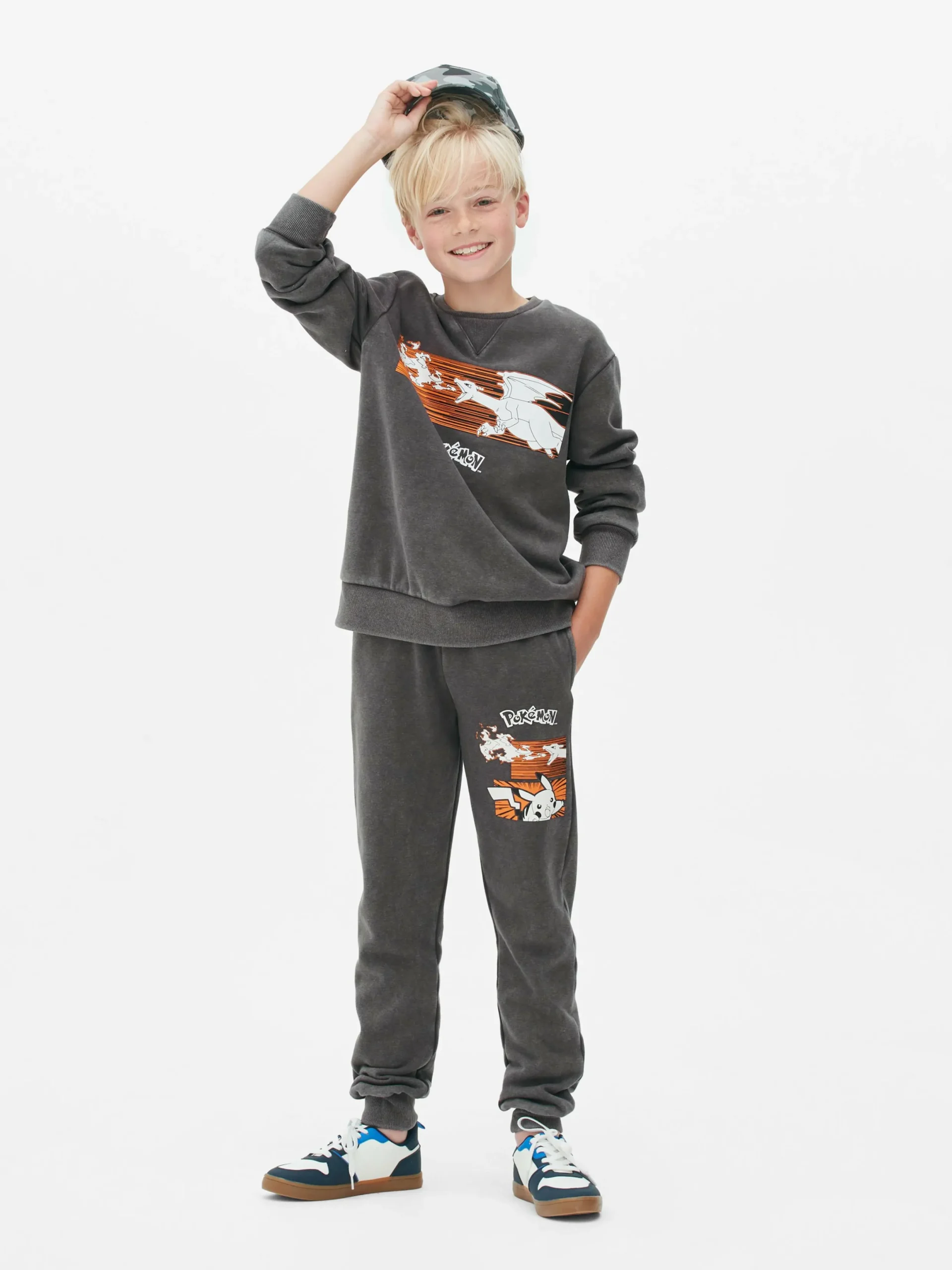 Sweats À Capuche Et Sweat-Shirts|Primark Sweat-shirt Graphique Pokémon Gris foncé
