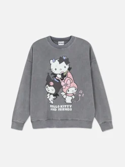 Sweats À Capuche Et Sweat-Shirts|Primark Sweat-shirt Hello Kitty And Friends à Coordonner Anthracite