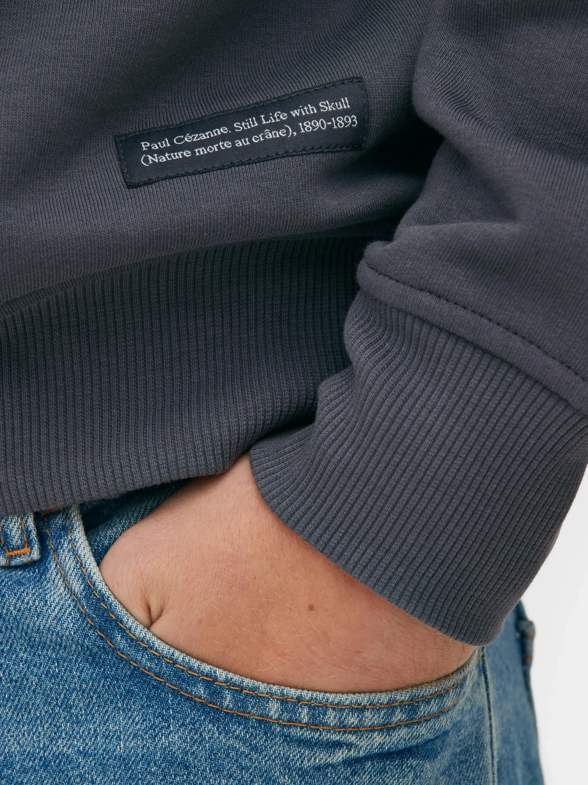 T-Shirts Et Sweat-Shirts À Motifs|Sweats À Capuche Et Sweat-Shirts|Primark Sweat-shirt Nature Morte Au Crâne De Cézanne Noir