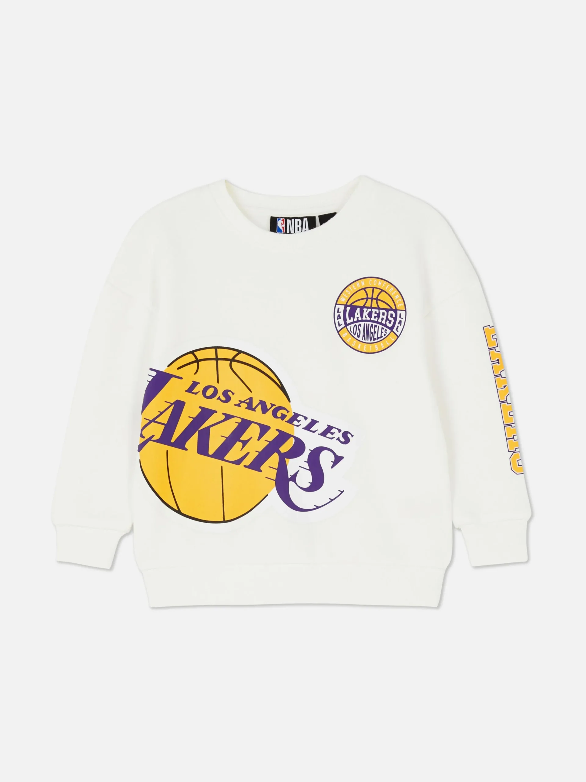Sweats À Capuche Et Sweat-Shirts|Primark Sweat-shirt NBA Los Angeles Lakers Écru