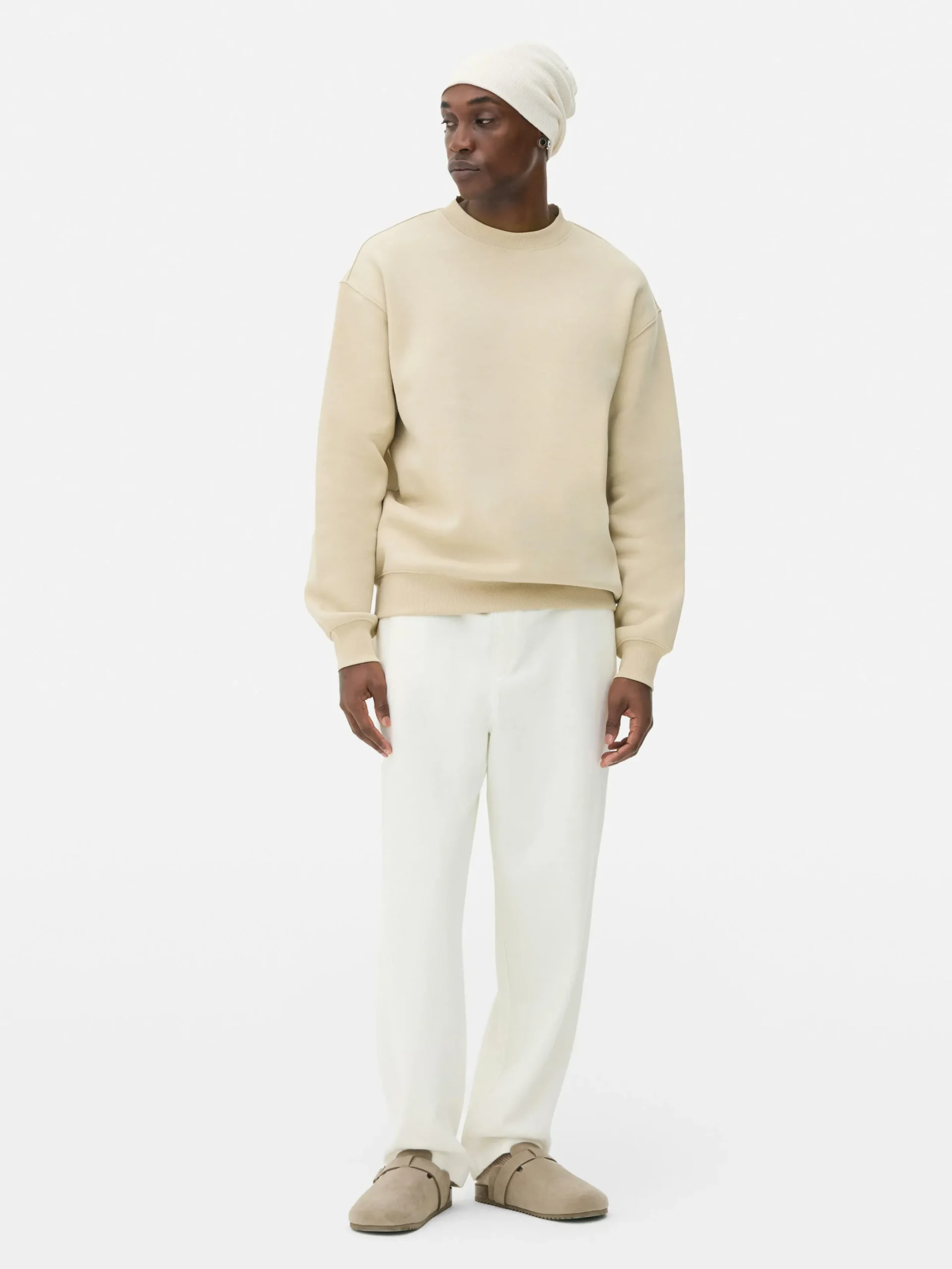 Sweats À Capuche Et Sweat-Shirts|Primark Sweat-shirt Oversize à Col Ras-du-cou Grège