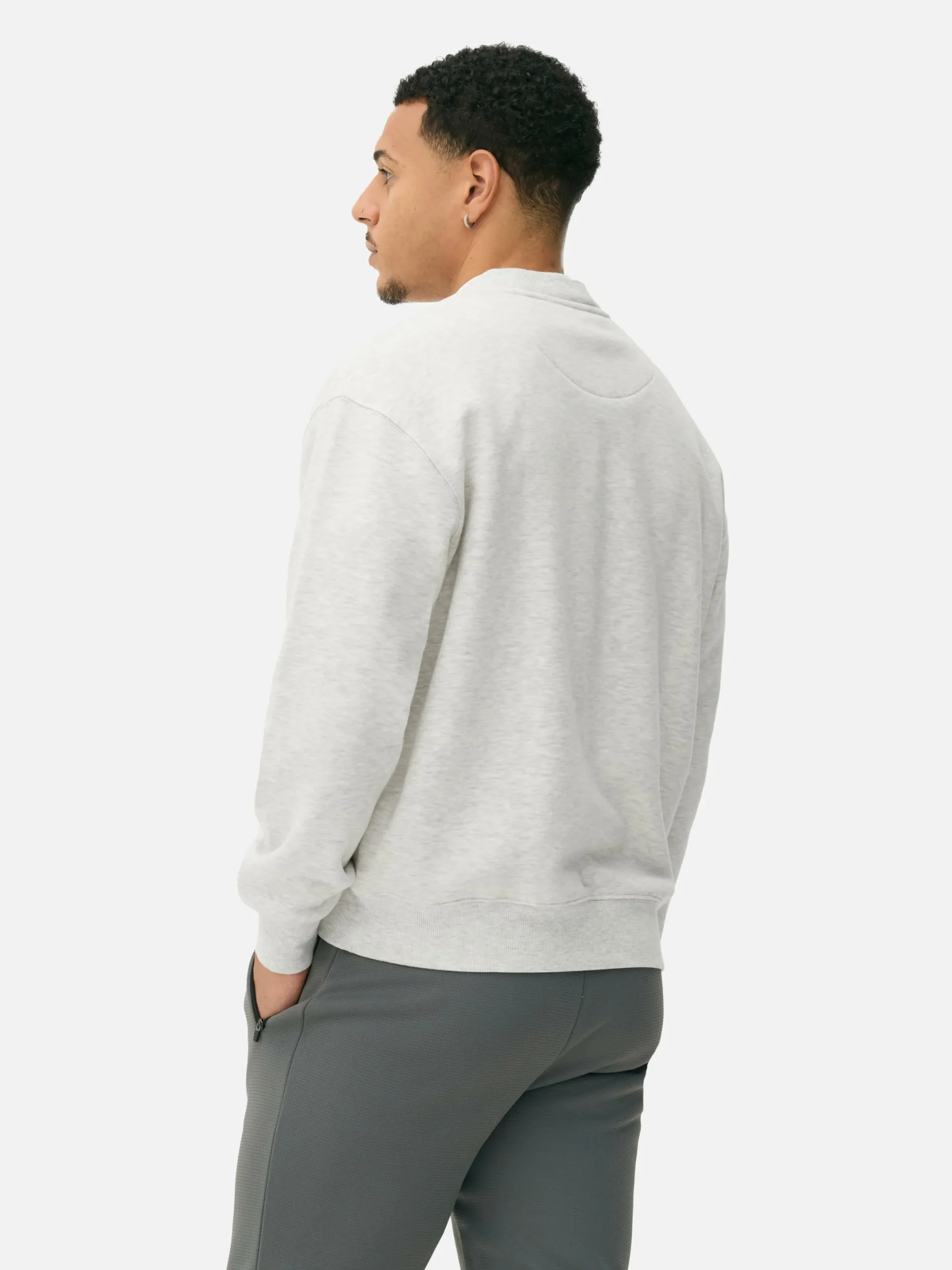 Sweats À Capuche Et Sweat-Shirts|Primark Sweat-shirt Oversize à Col Ras-du-cou Gris