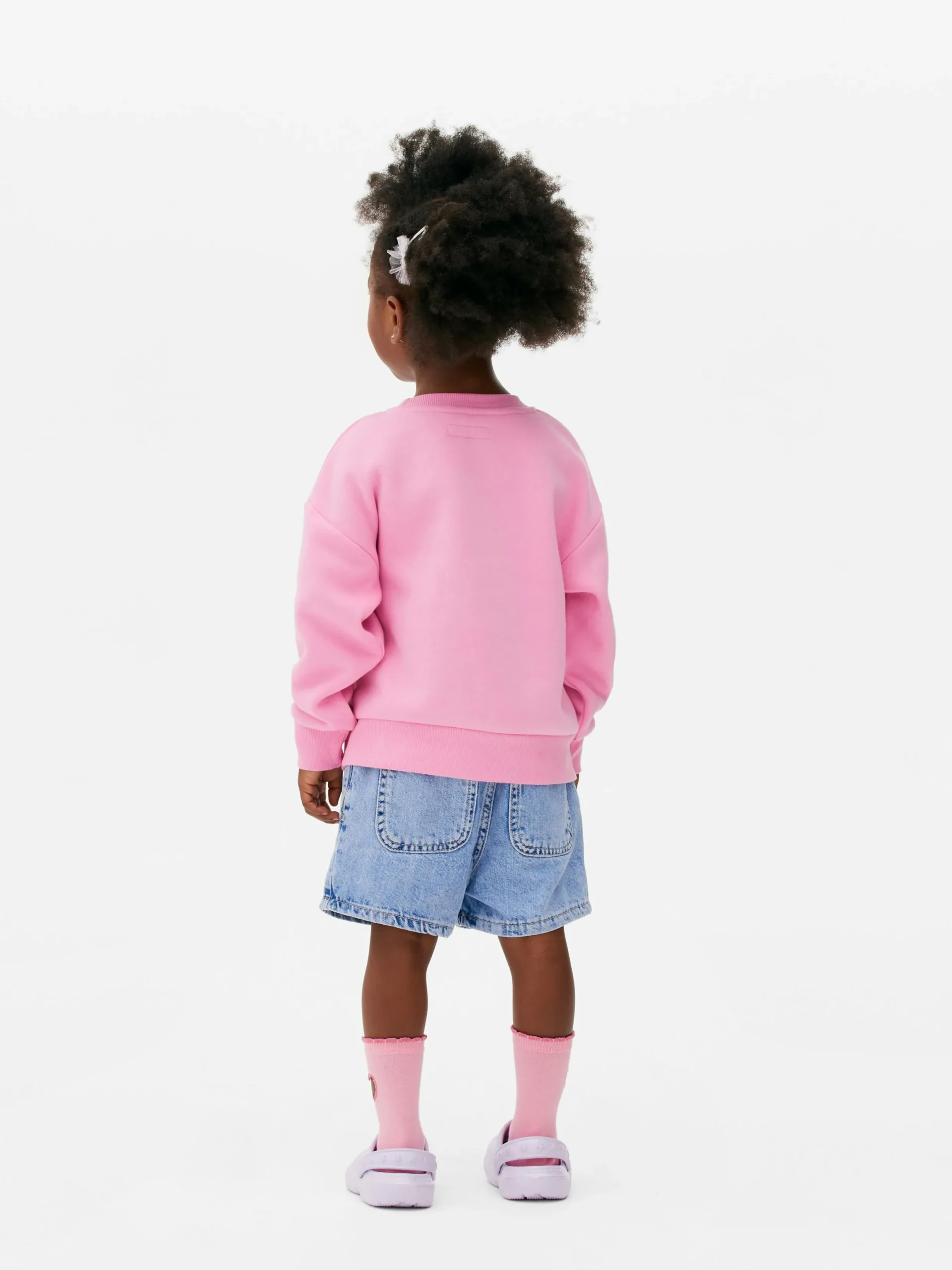 Sweats À Capuche Et Sweat-Shirts|Primark Sweat-shirt Ras Du Cou Graphique Rose