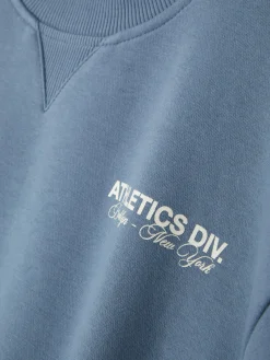 Sweats À Capuche Et Sweat-Shirts|Primark Sweat-shirt Ras Du Cou Graphique Bleu