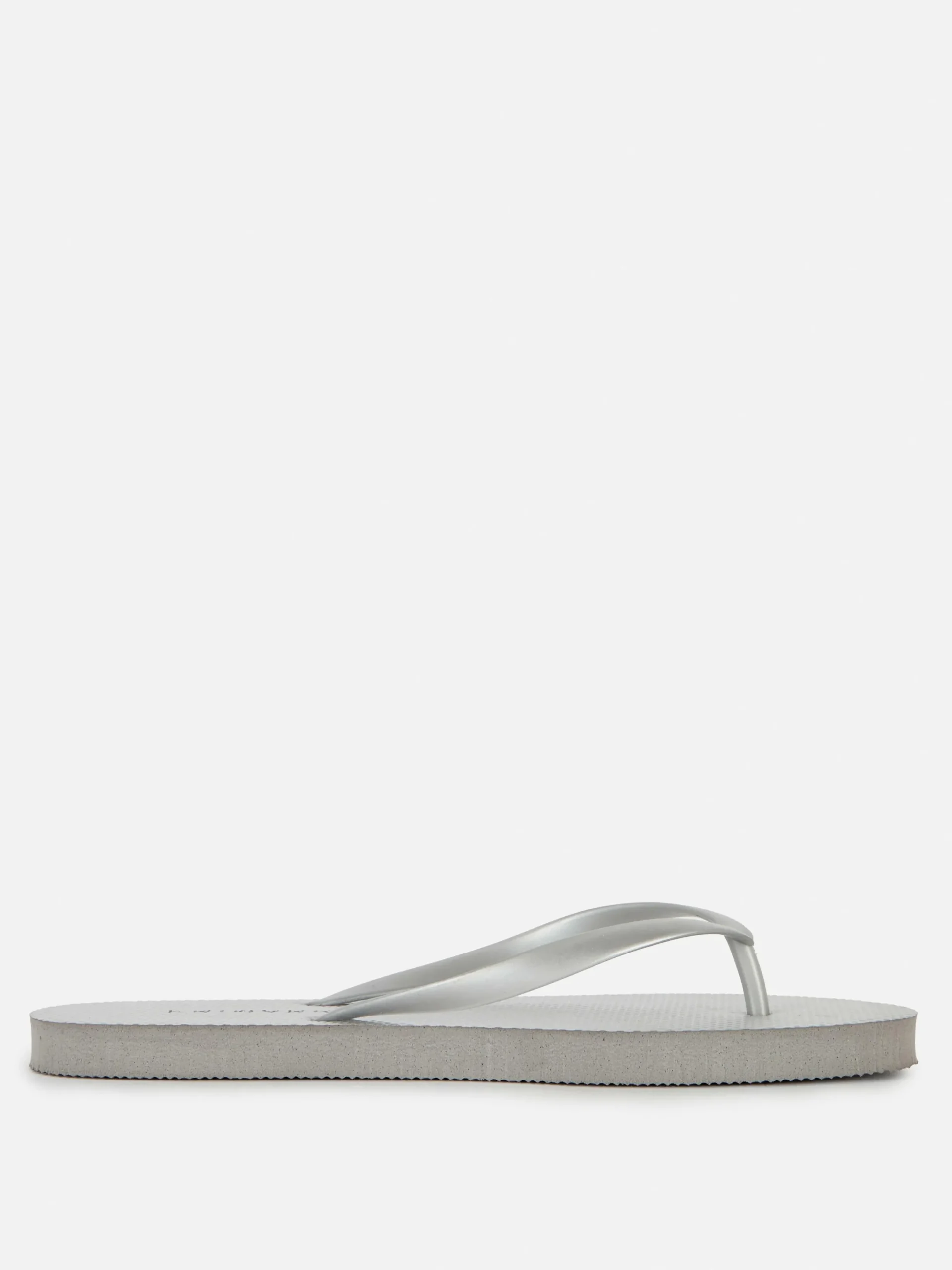 Tongs Et Claquettes|Primark Tongs Plates Essential Argent