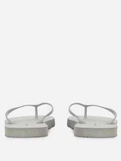 Tongs Et Claquettes|Primark Tongs Plates Essential Argent