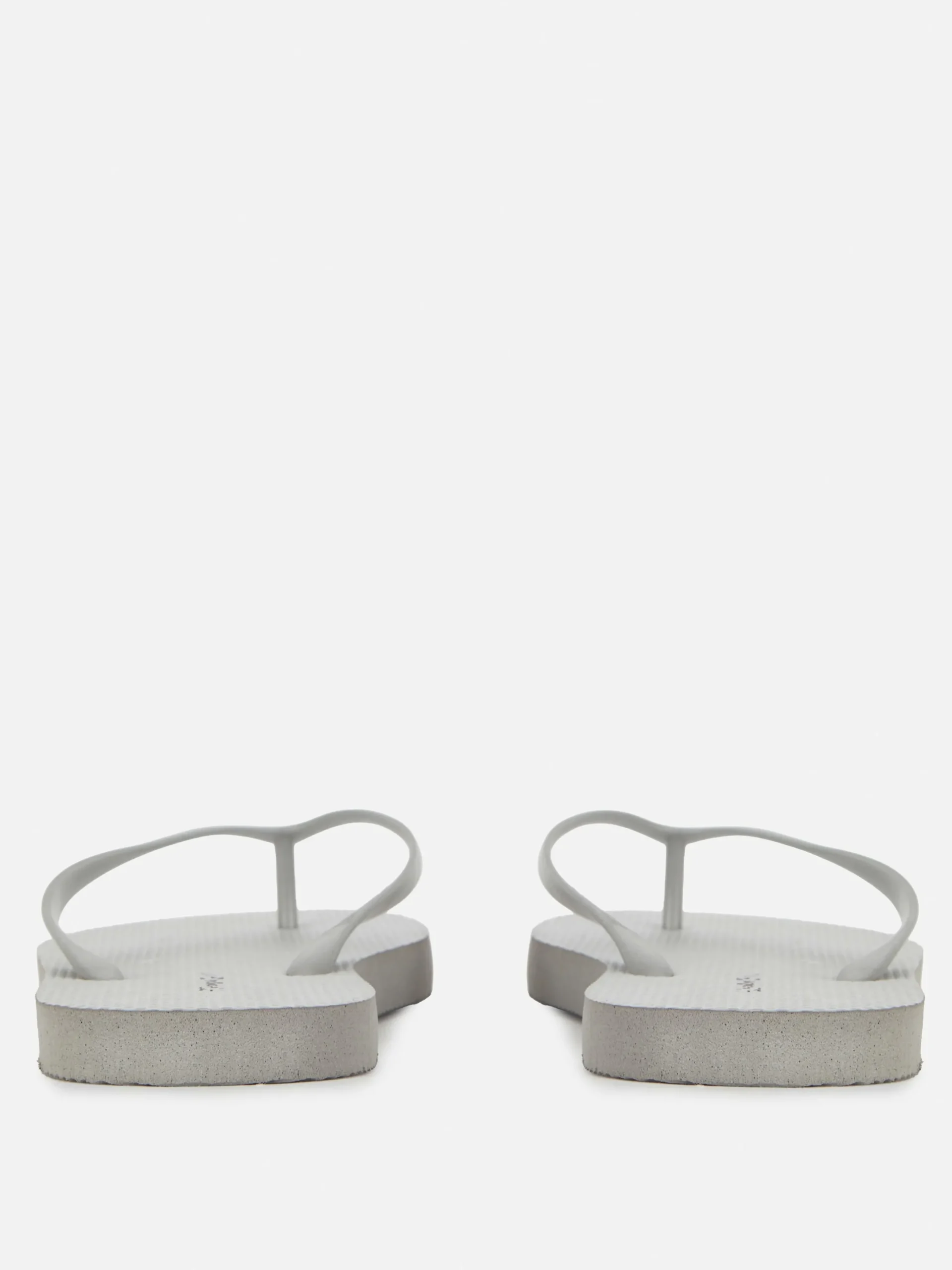 Tongs Et Claquettes|Primark Tongs Plates Essential Argent