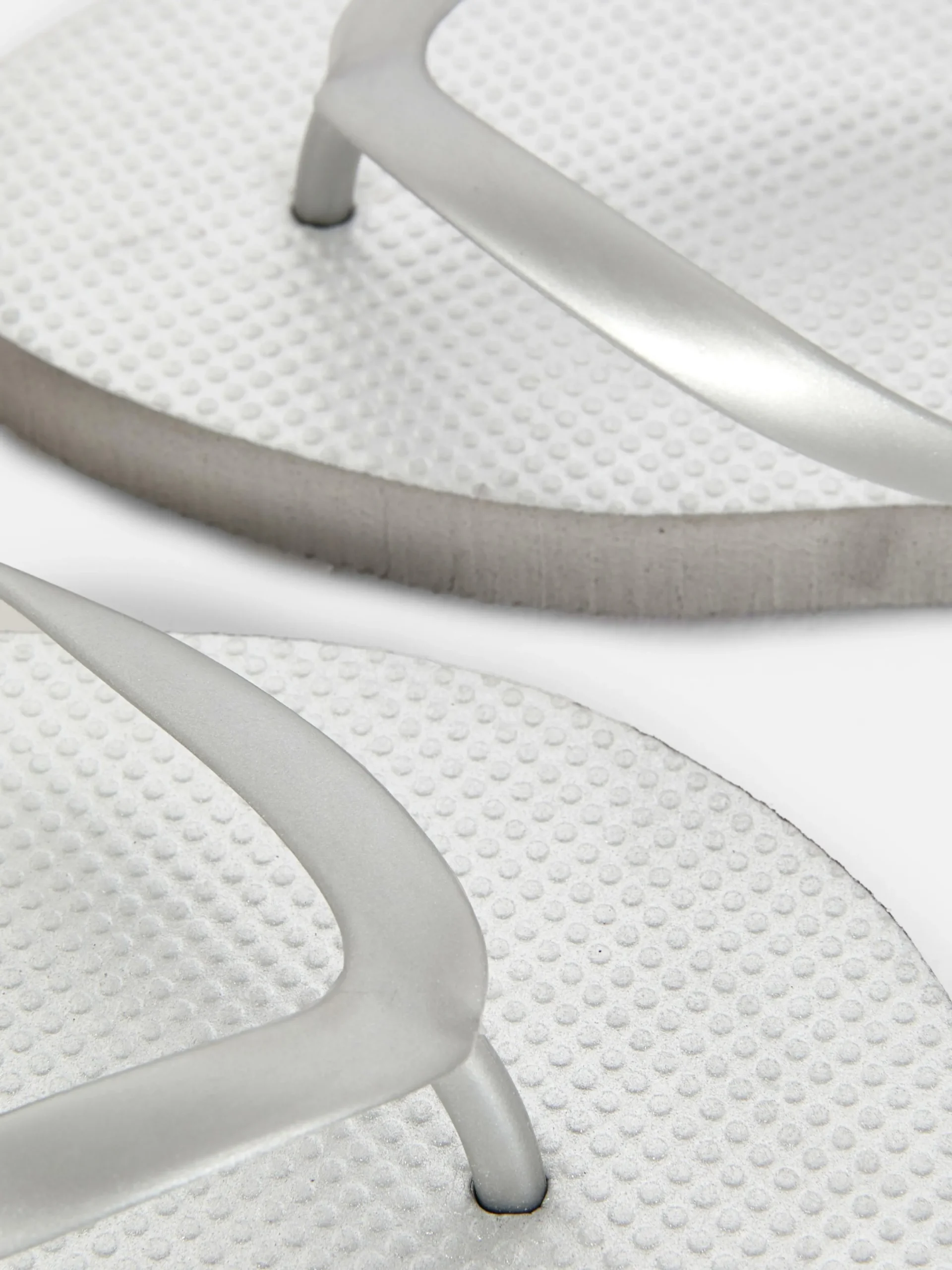 Tongs Et Claquettes|Primark Tongs Plates Essential Argent
