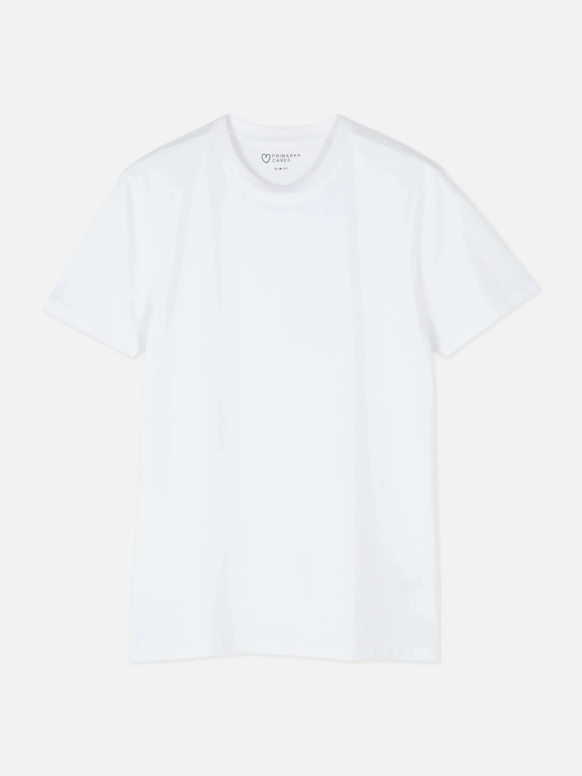 Hauts Et T-Shirts|Primark T-shirt à Col Ras-du-cou Coupe Regular Blanc
