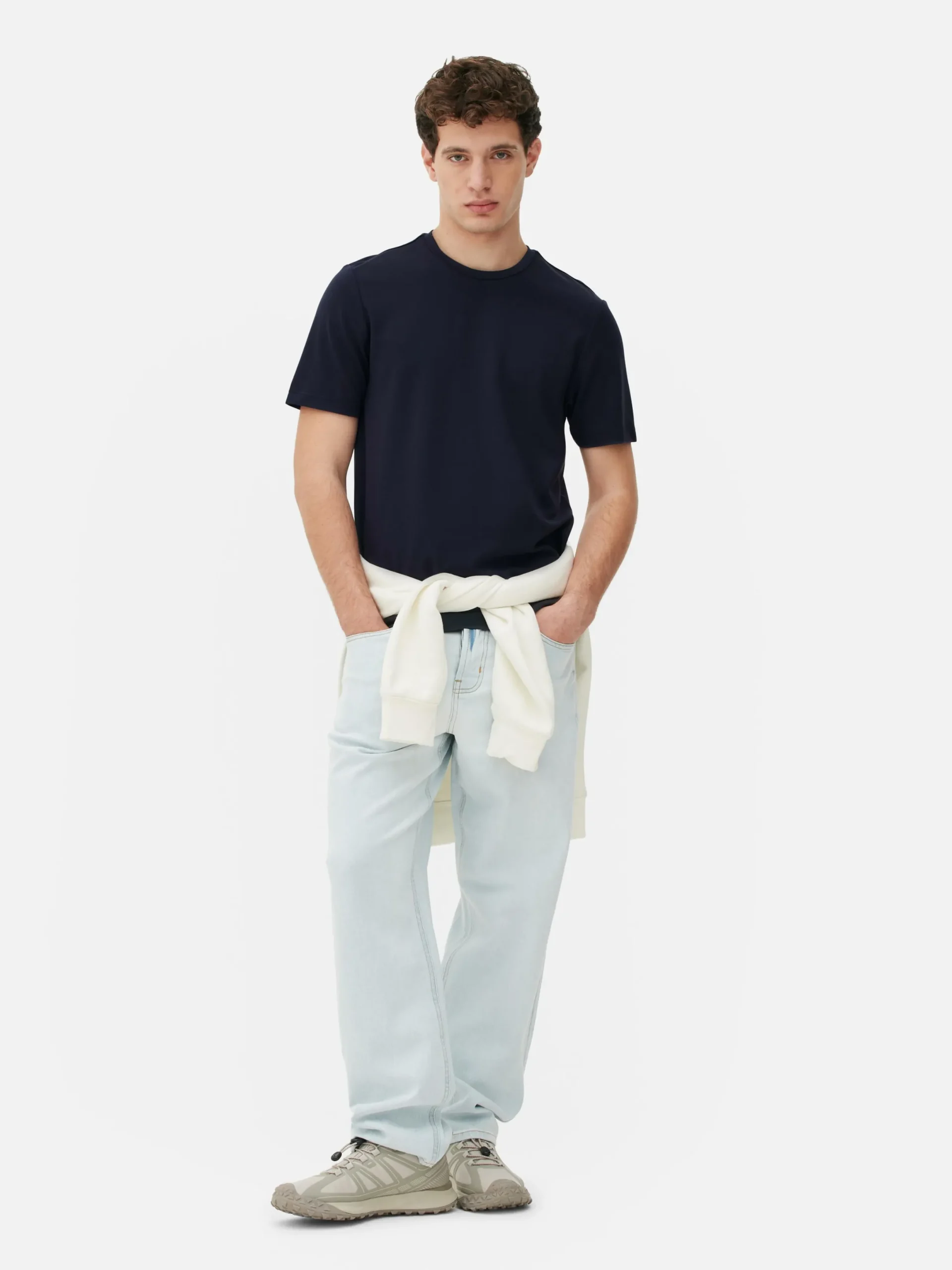 Hauts Et T-Shirts|Primark T-shirt à Col Ras-du-cou Kem Bleu marine