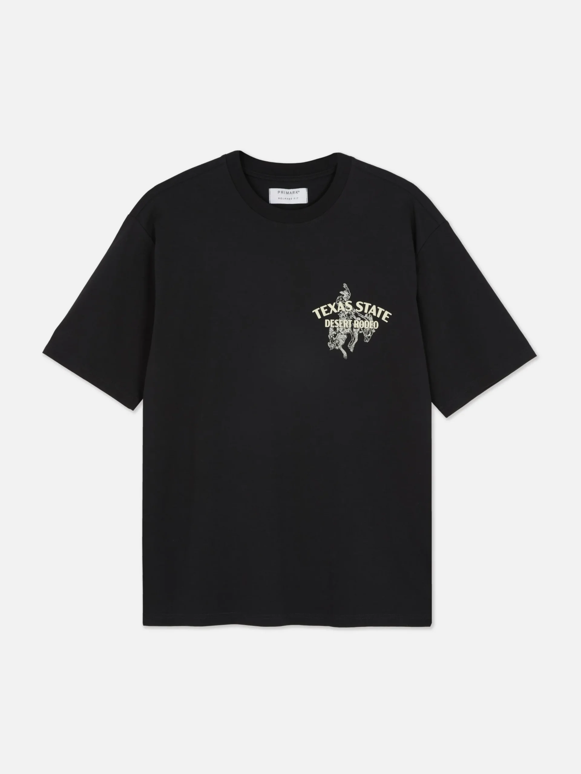 Hauts Et T-Shirts|Primark T-shirt à Imprimé Rodéo Noir