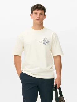 Hauts Et T-Shirts|Primark T-shirt à Imprimé Rodéo Écru