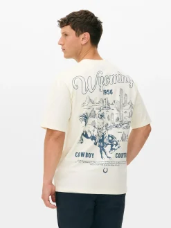 Hauts Et T-Shirts|Primark T-shirt à Imprimé Rodéo Écru