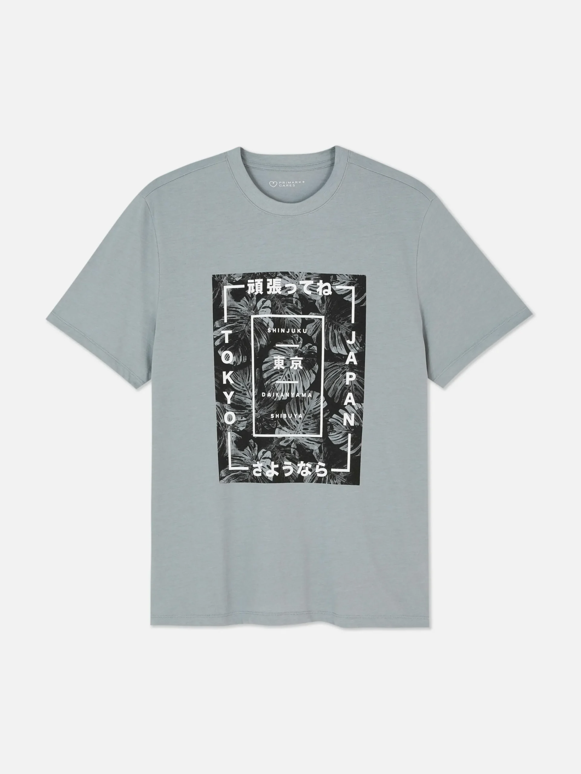 Hauts Et T-Shirts|Primark T-shirt à Imprimé Tokyo Gris