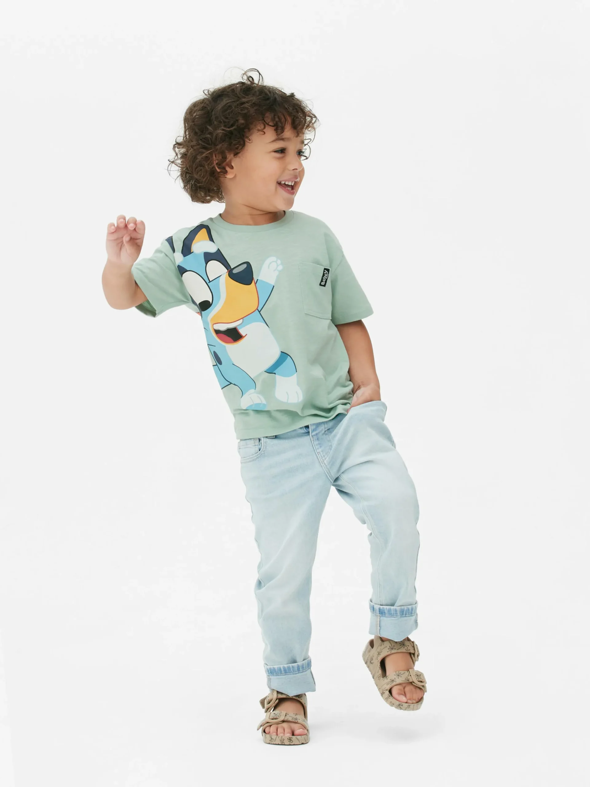 Hauts Et T-Shirts|Primark T-shirt à Manches Courtes Bluey Vert