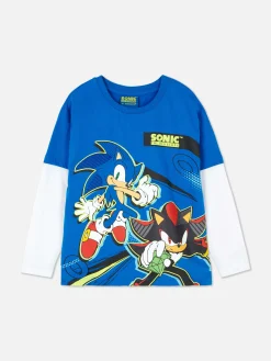 Hauts Et T-Shirts|Primark T-shirt Bicolore Sonic Le Hérisson Bleu