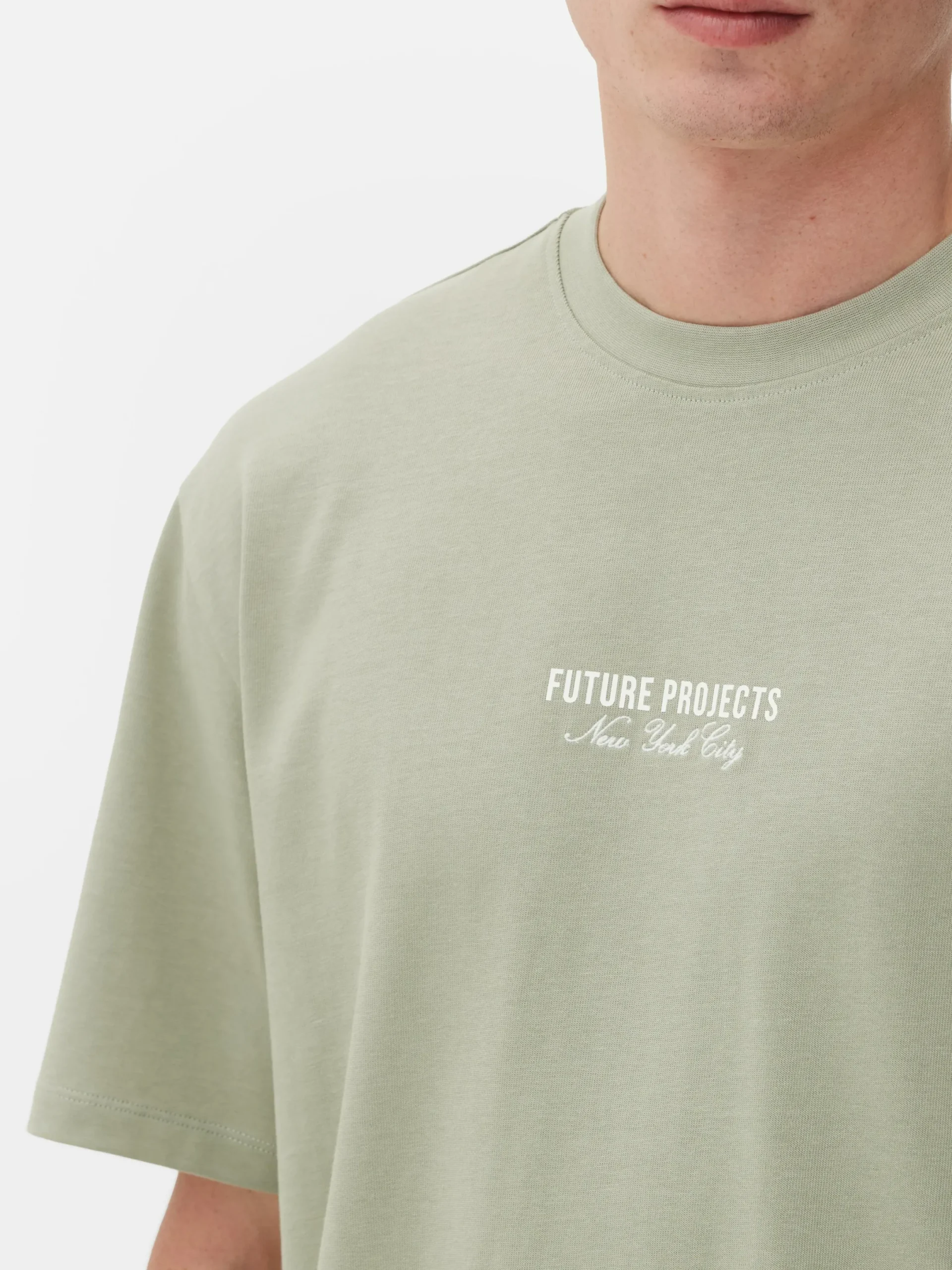 Hauts Et T-Shirts|Primark T-shirt Brodé Future Projects Vert