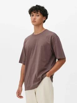 Hauts Et T-Shirts|Primark T-shirt Coupe Décontractée Prune