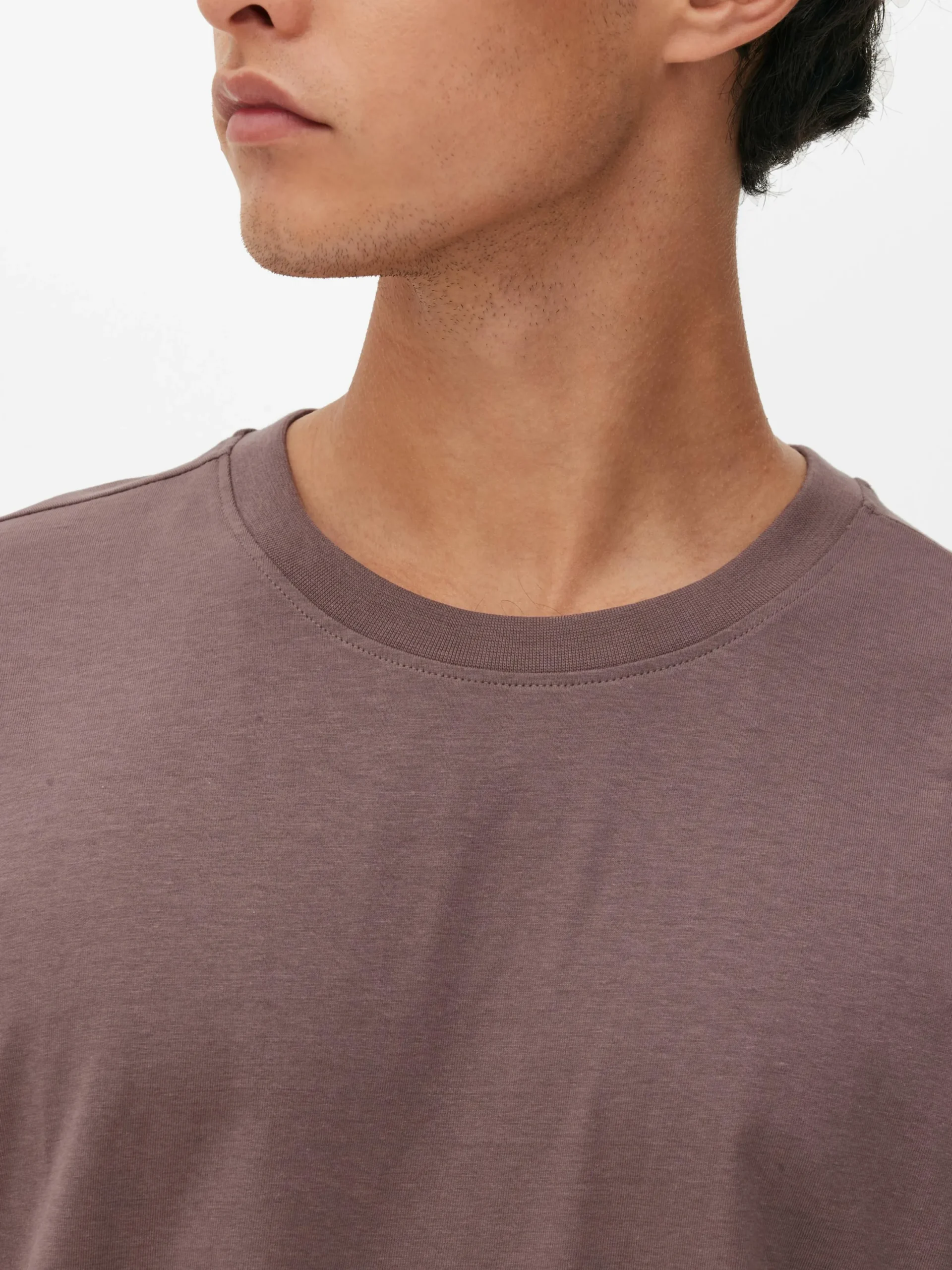 Hauts Et T-Shirts|Primark T-shirt Coupe Décontractée Prune