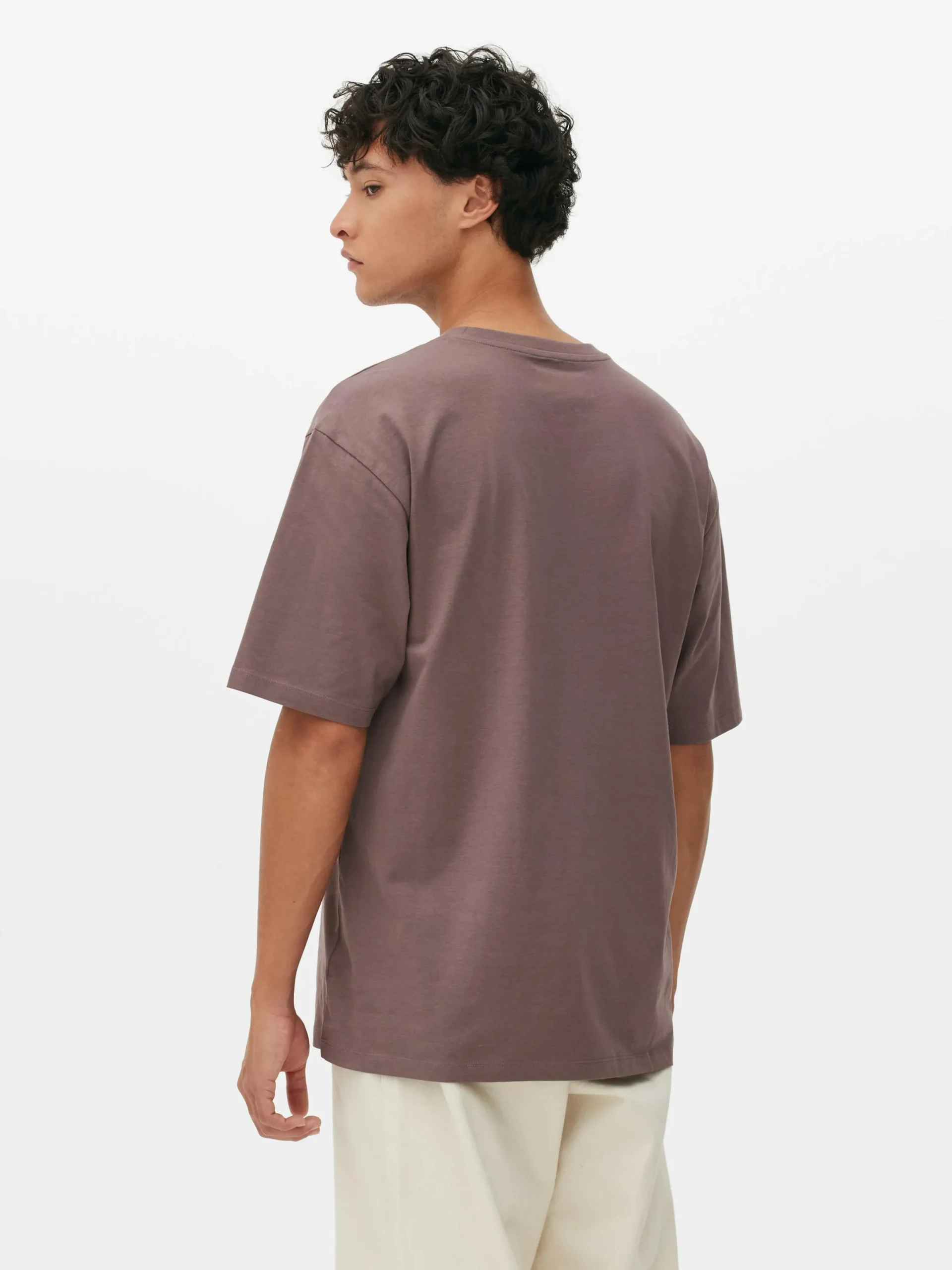 Hauts Et T-Shirts|Primark T-shirt Coupe Décontractée Prune
