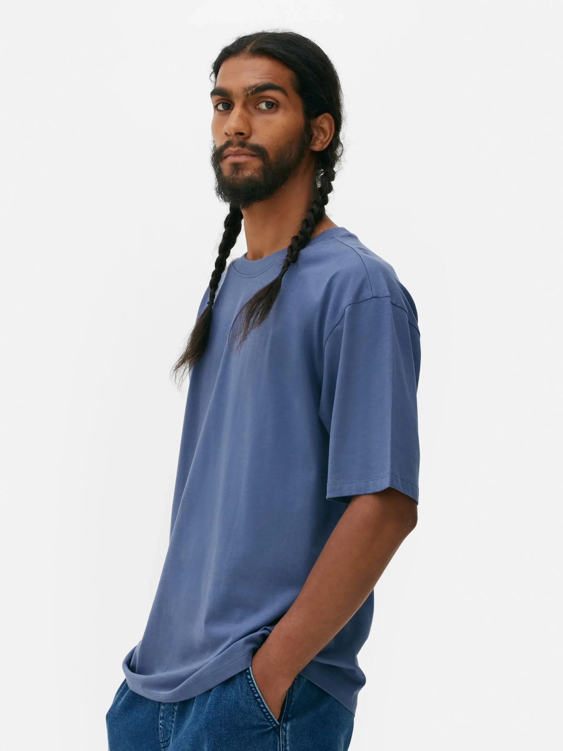 Hauts Et T-Shirts|Primark T-shirt Coupe Décontractée Bleu