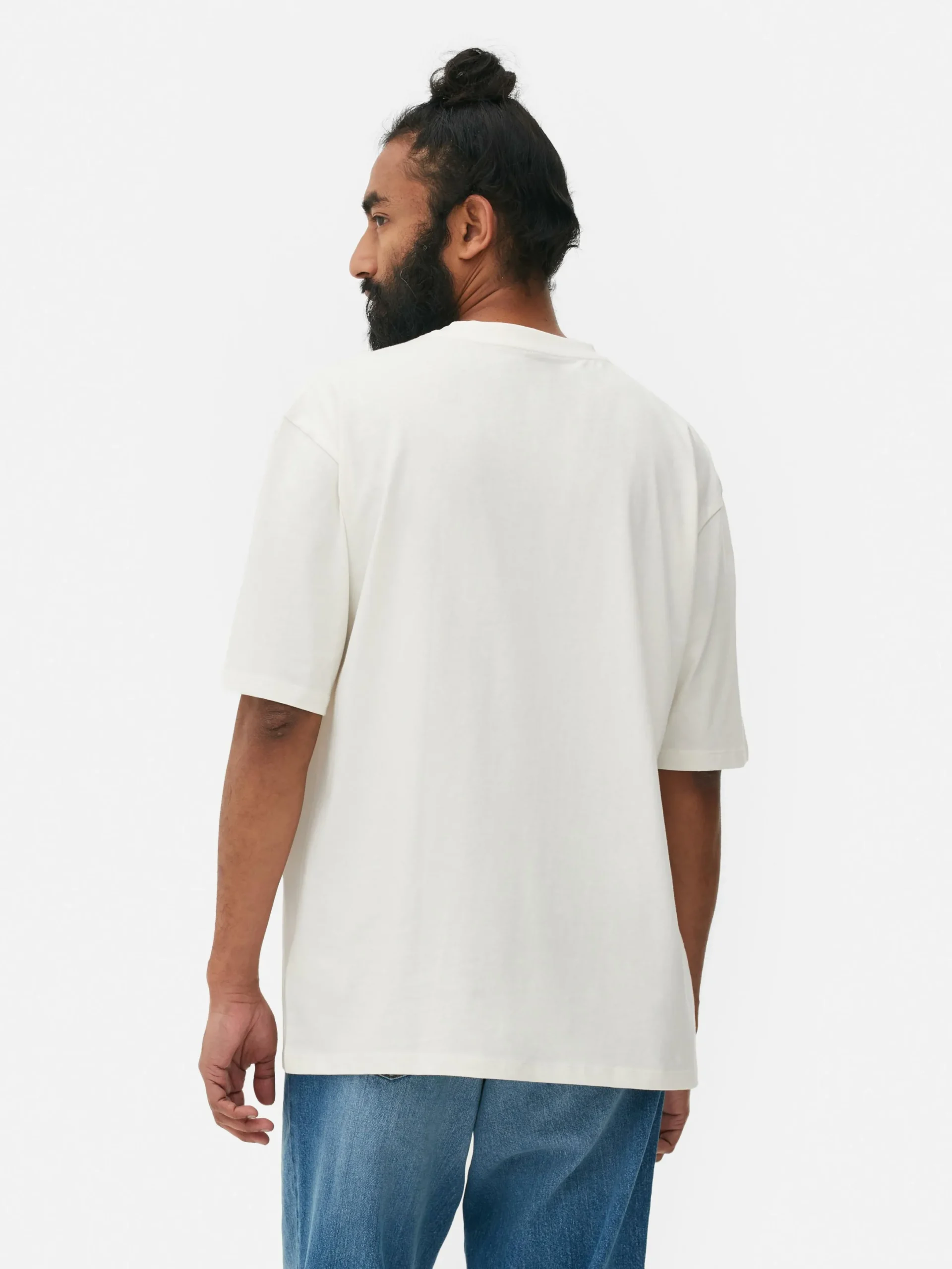 Hauts Et T-Shirts|Primark T-shirt Coupe Décontractée Écru