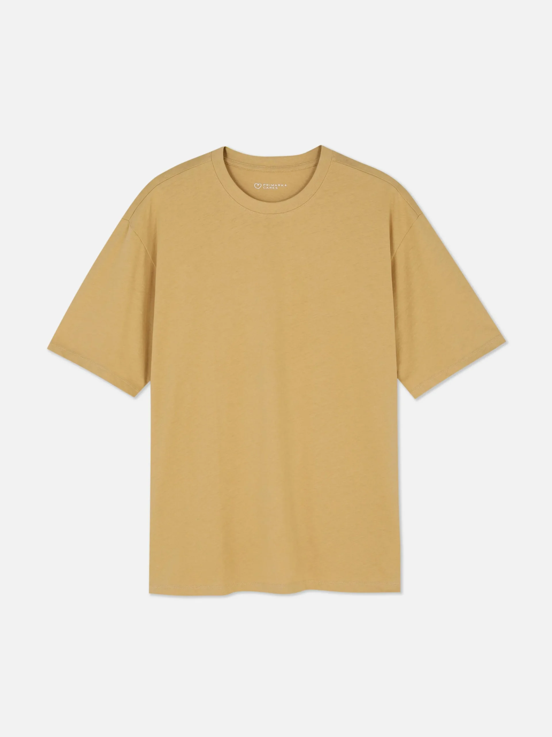 Hauts Et T-Shirts|Primark T-shirt Coupe Décontractée Jaune moutarde