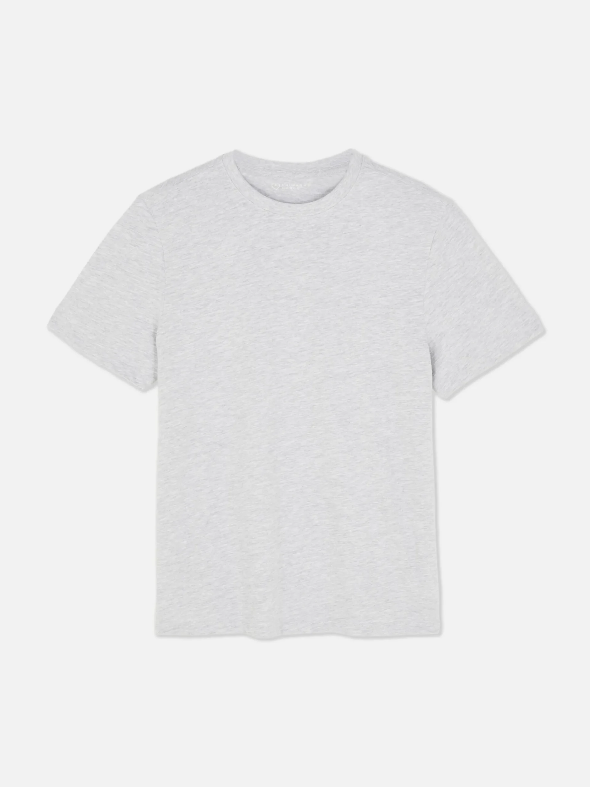 Hauts Et T-Shirts|Primark T-shirt Coupe Regular Chiné Gris chiné