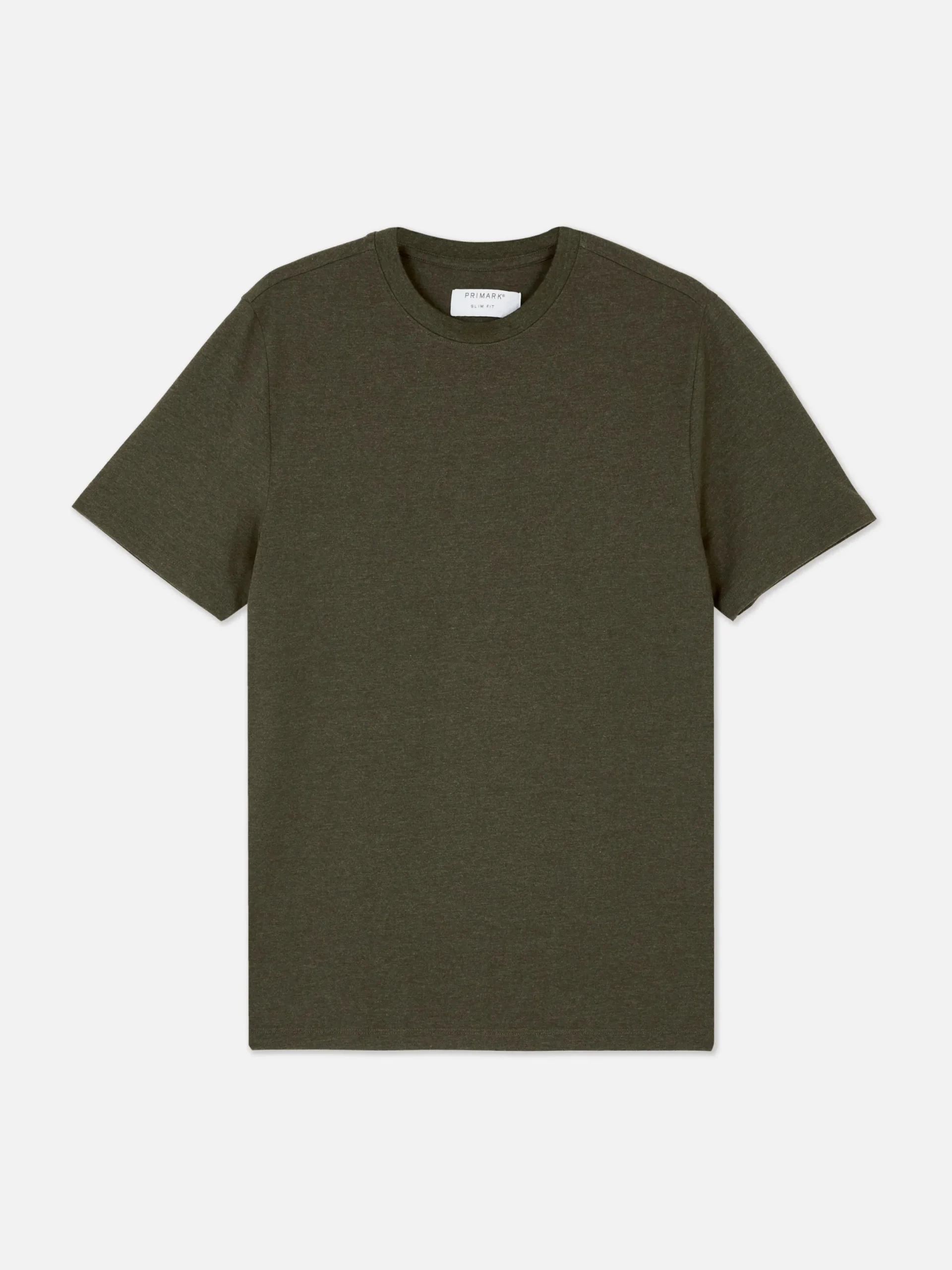 Hauts Et T-Shirts|Primark T-shirt Coupe Slim à Manches Courtes Vert