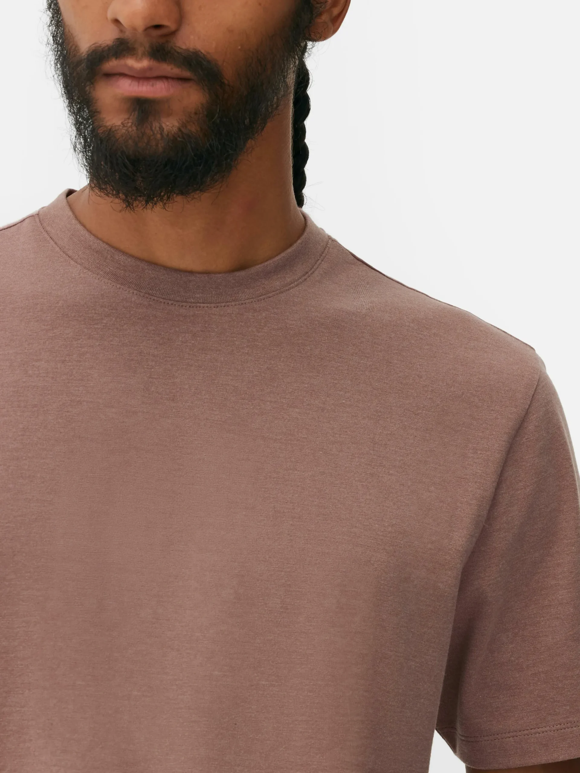 Hauts Et T-Shirts|Primark T-shirt Coupe Slim à Manches Courtes Rose