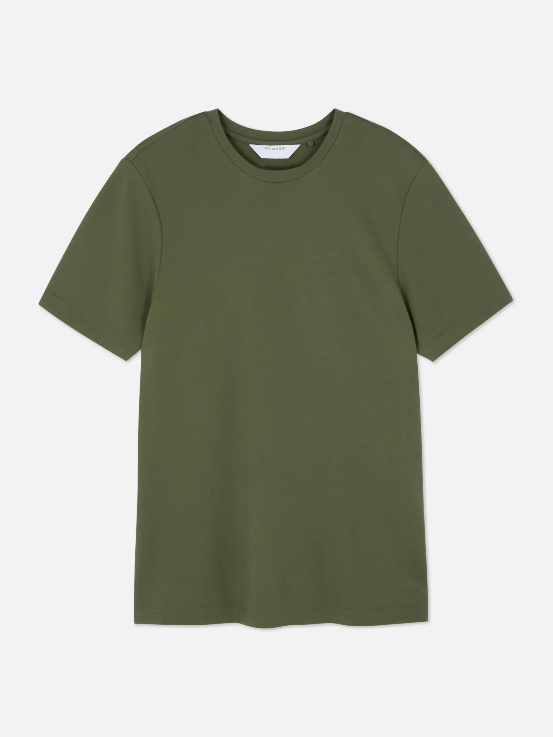 Hauts Et T-Shirts|Primark T-shirt Coupe Slim Kem Kaki