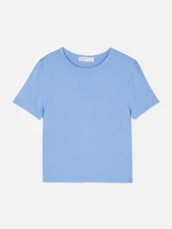 Hauts Et T-Shirts|Primark T-shirt Court à Manches Courtes Bleu