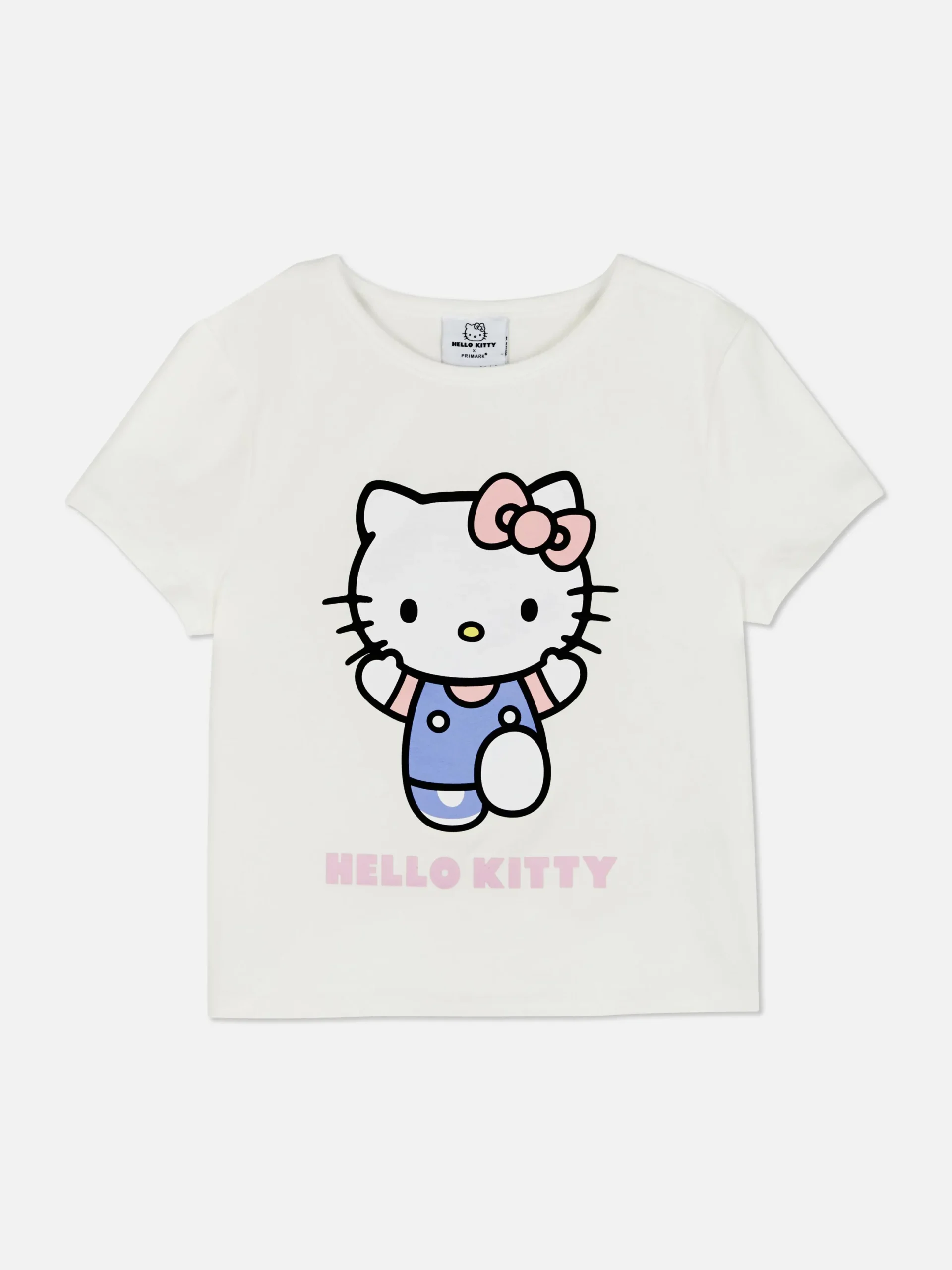 Hauts Et T-Shirts|Primark T-shirt Court Graphique Hello Kitty Ivoire